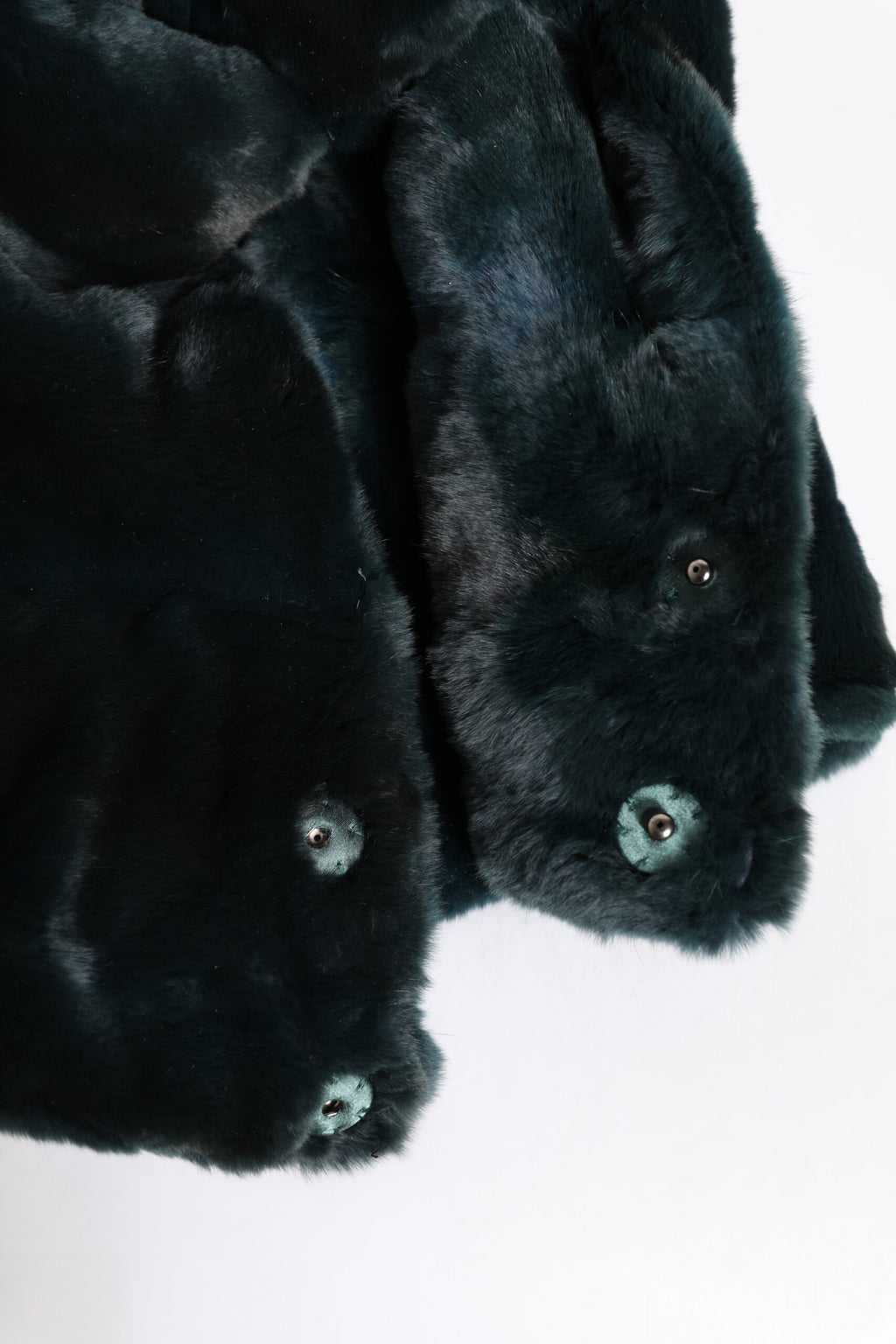 Dolce & Gabbana Black Weasel Fur Womens Beanie Hat