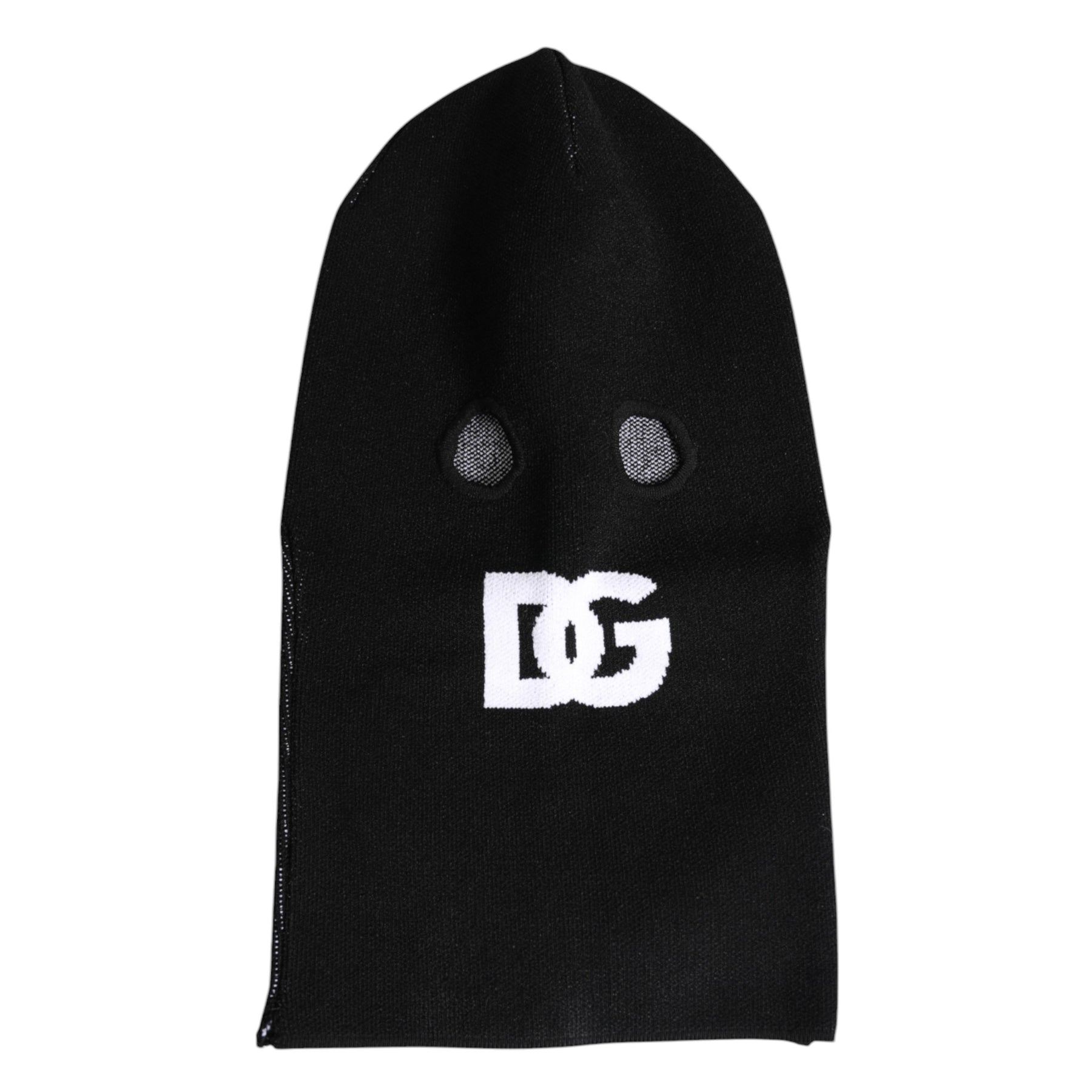 Dolce & Gabbana Black Cashmere Knitted Ski Mask Balaclava Hat | Regal Royce