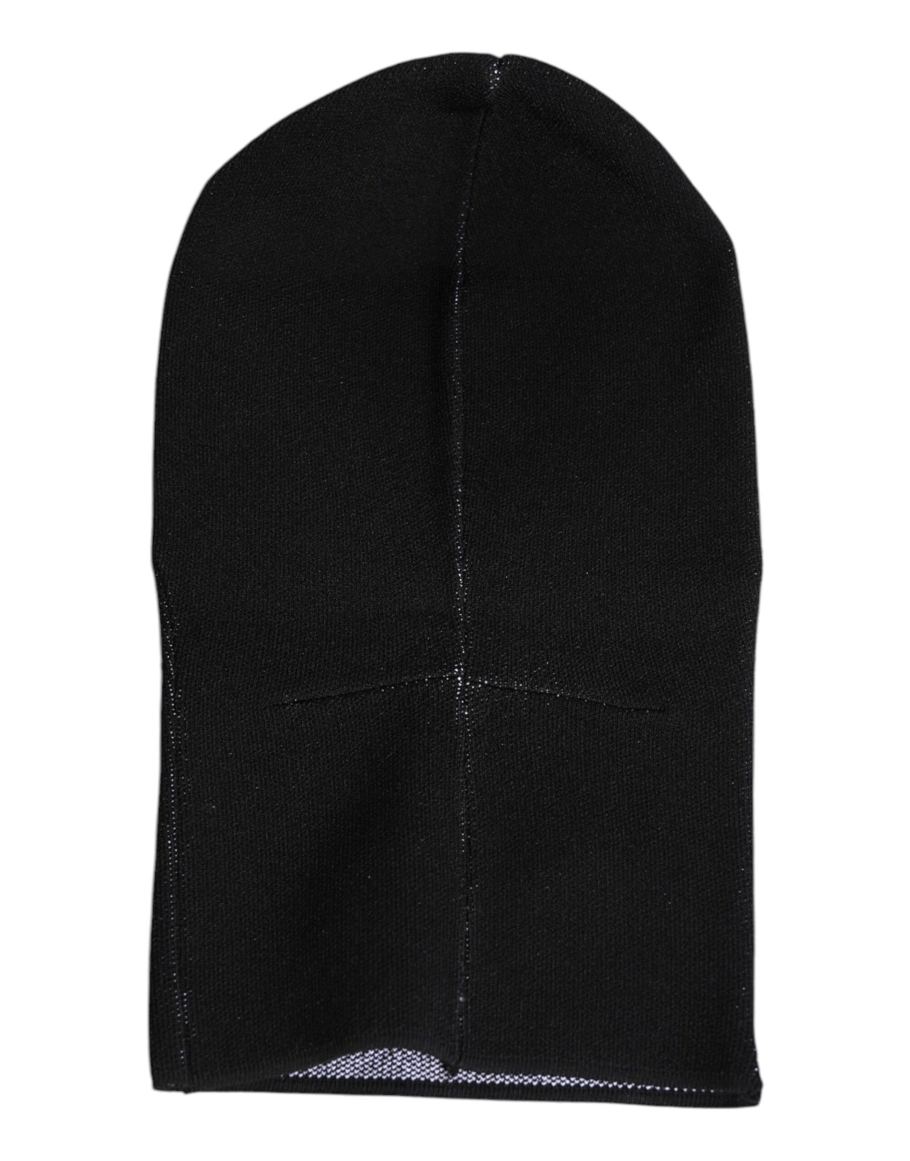 Dolce & Gabbana Black Cashmere Knitted Ski Mask Balaclava Hat | Regal Royce
