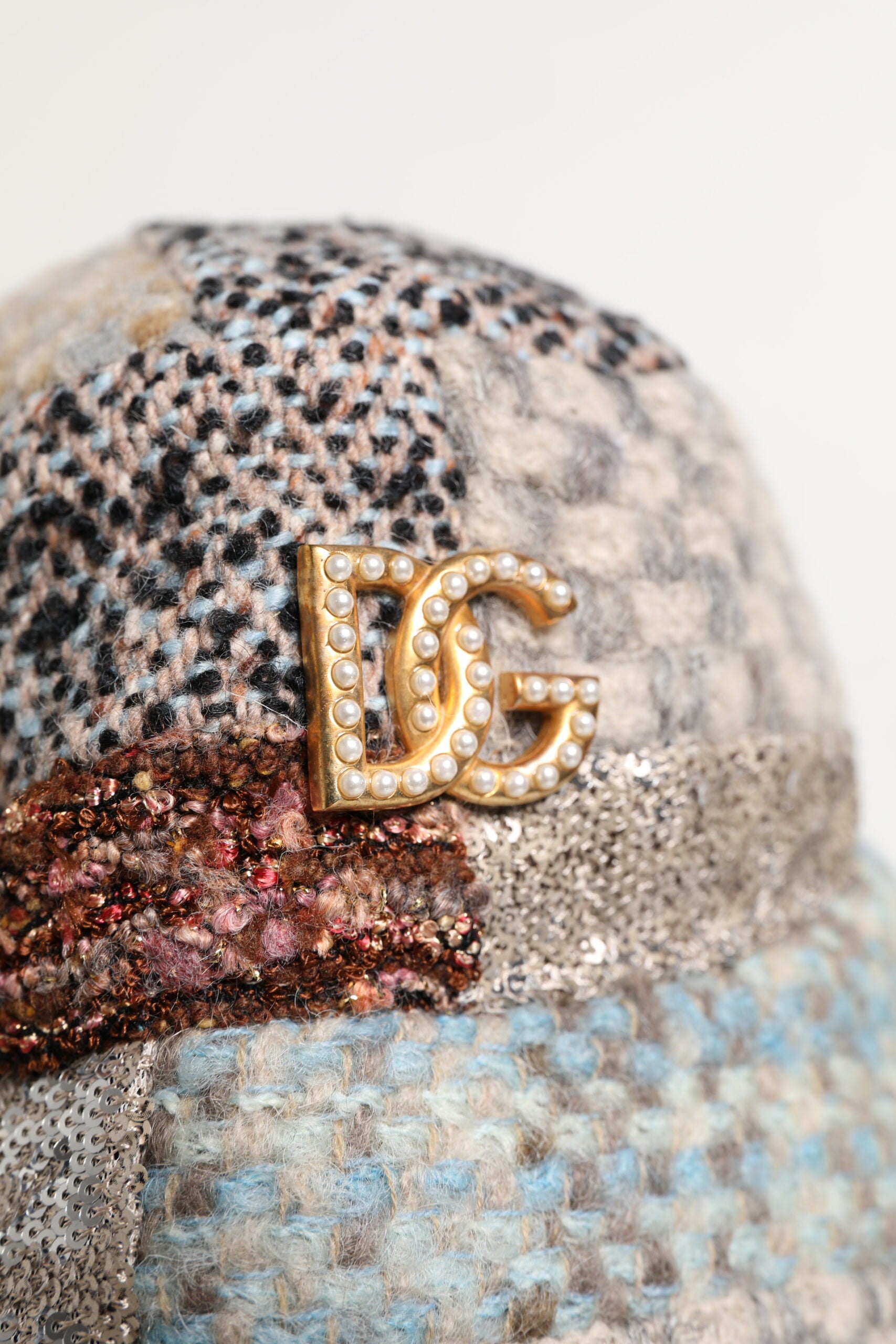 Dolce & Gabbana Multicolor Patchwork Embellished Bucket Hat | Regal Royce