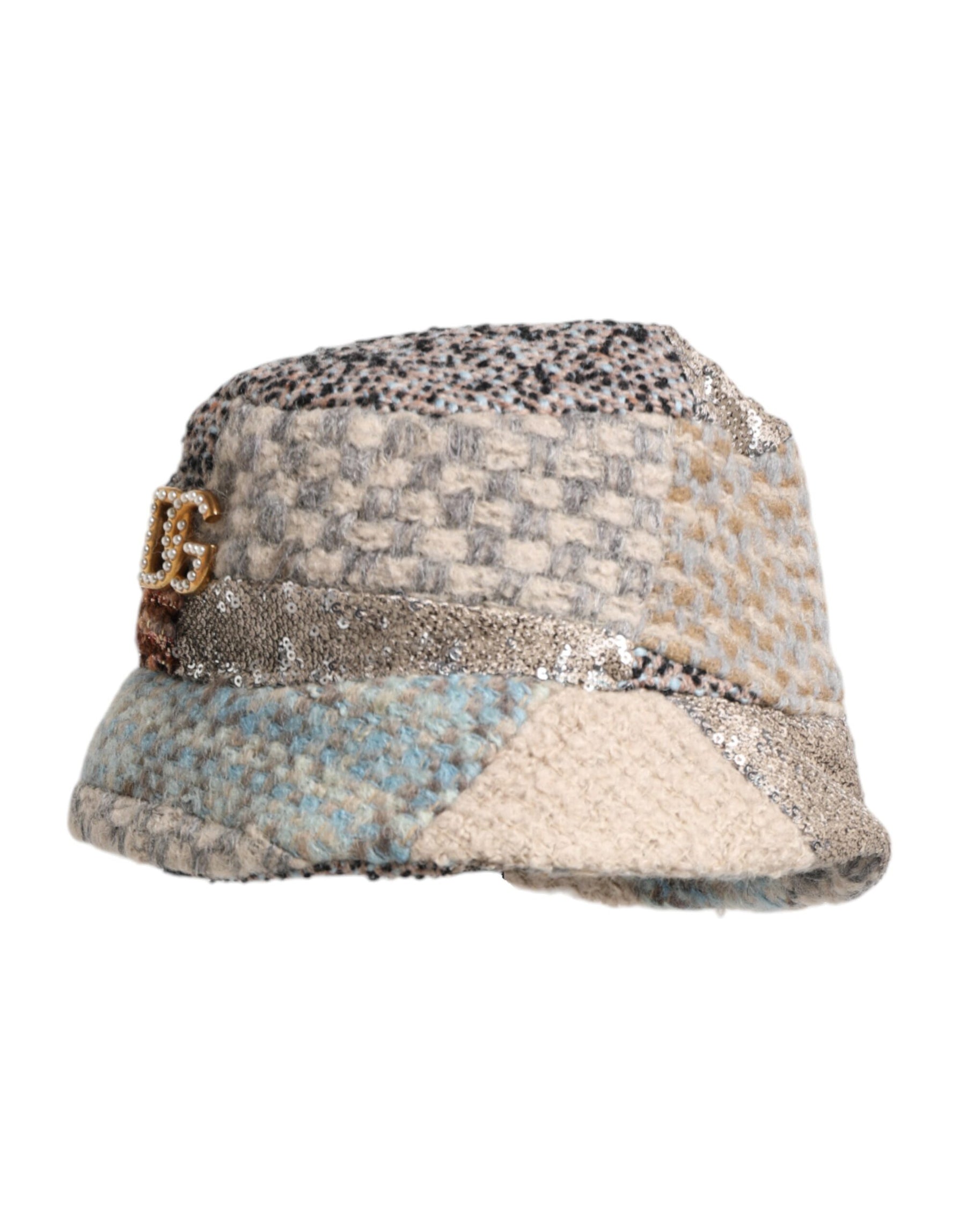 Dolce & Gabbana Multicolor Patchwork Embellished Bucket Hat | Regal Royce