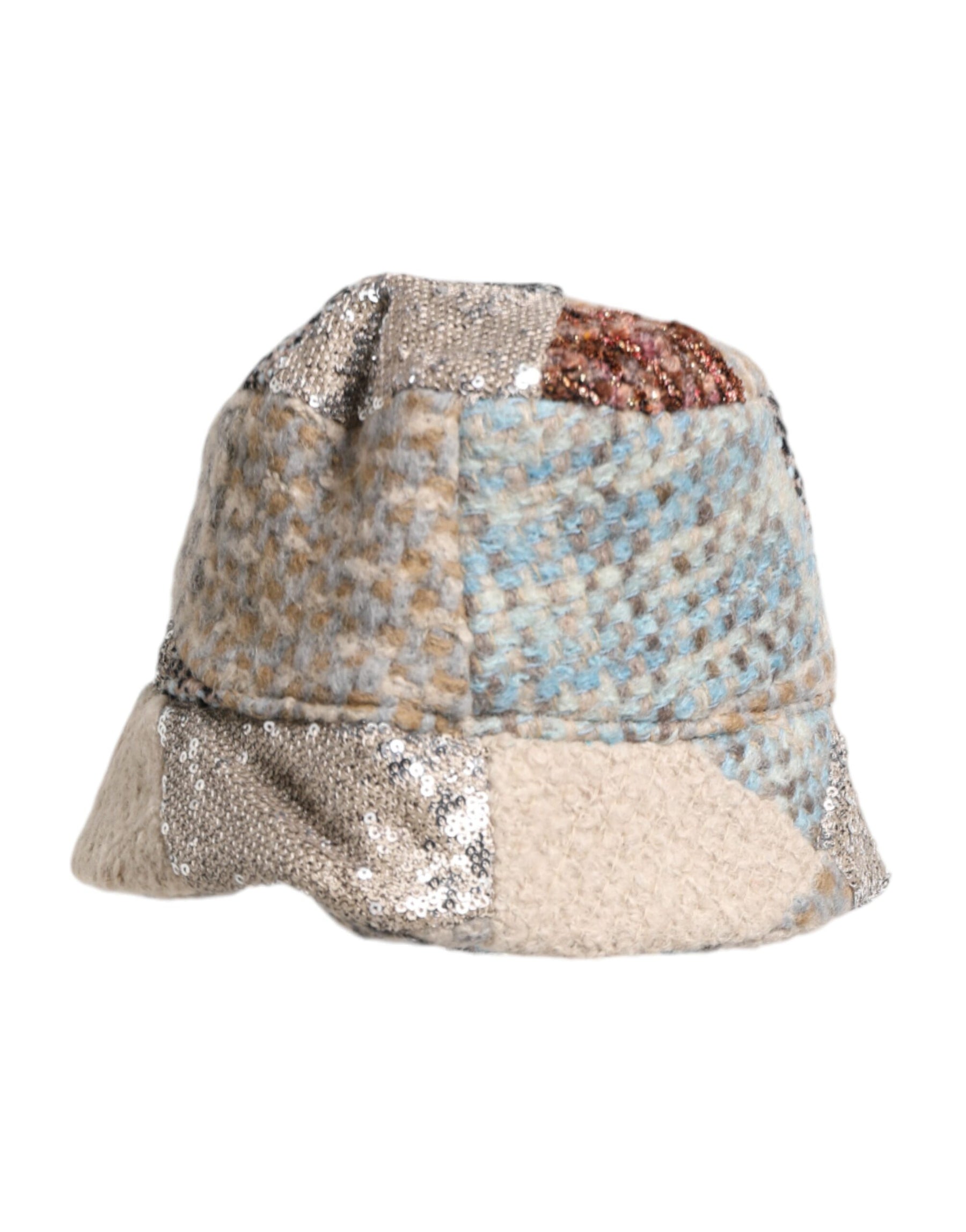 Dolce & Gabbana Multicolor Patchwork Embellished Bucket Hat | Regal Royce