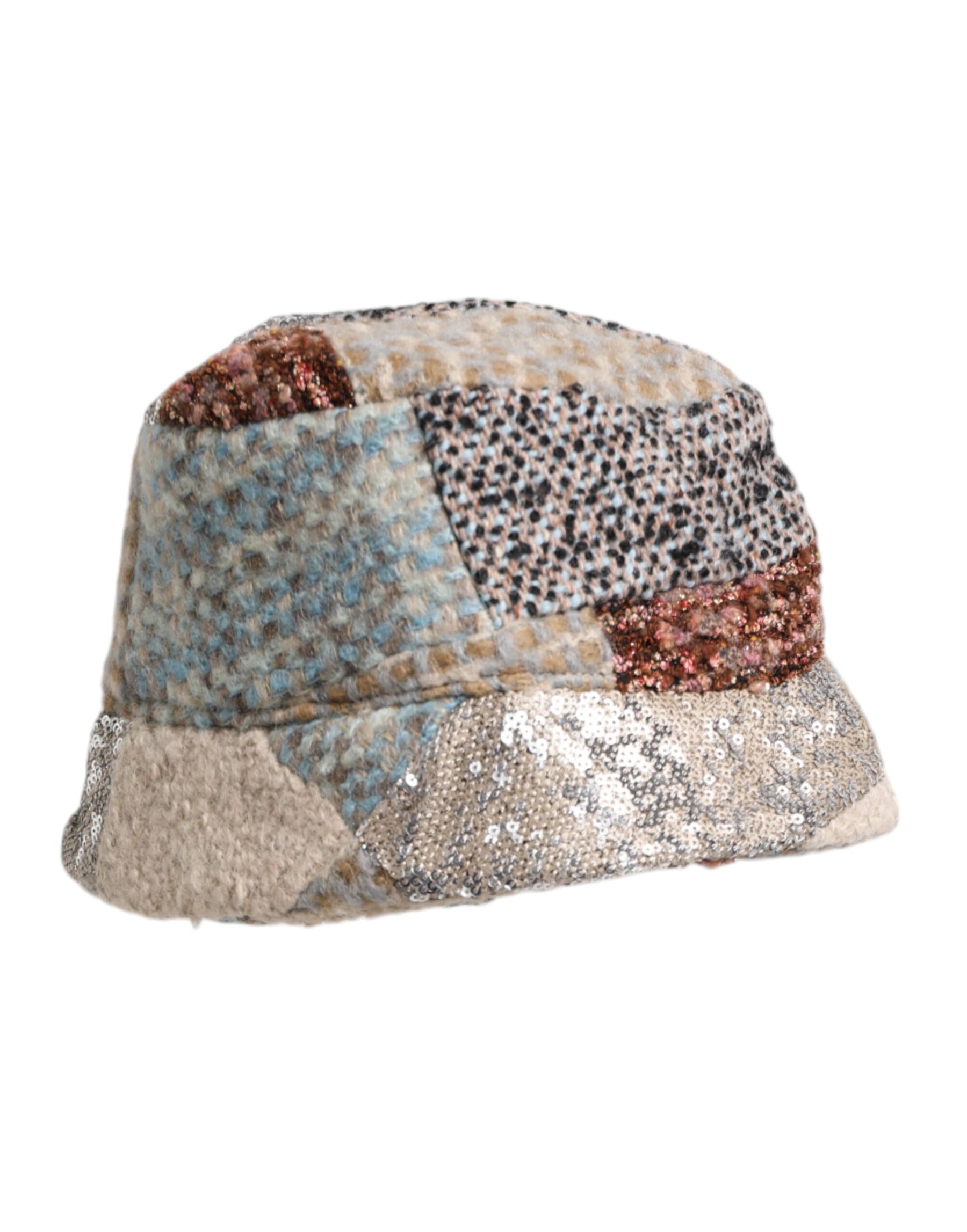 Dolce & Gabbana Multicolor Patchwork Embellished Bucket Hat | Regal Royce