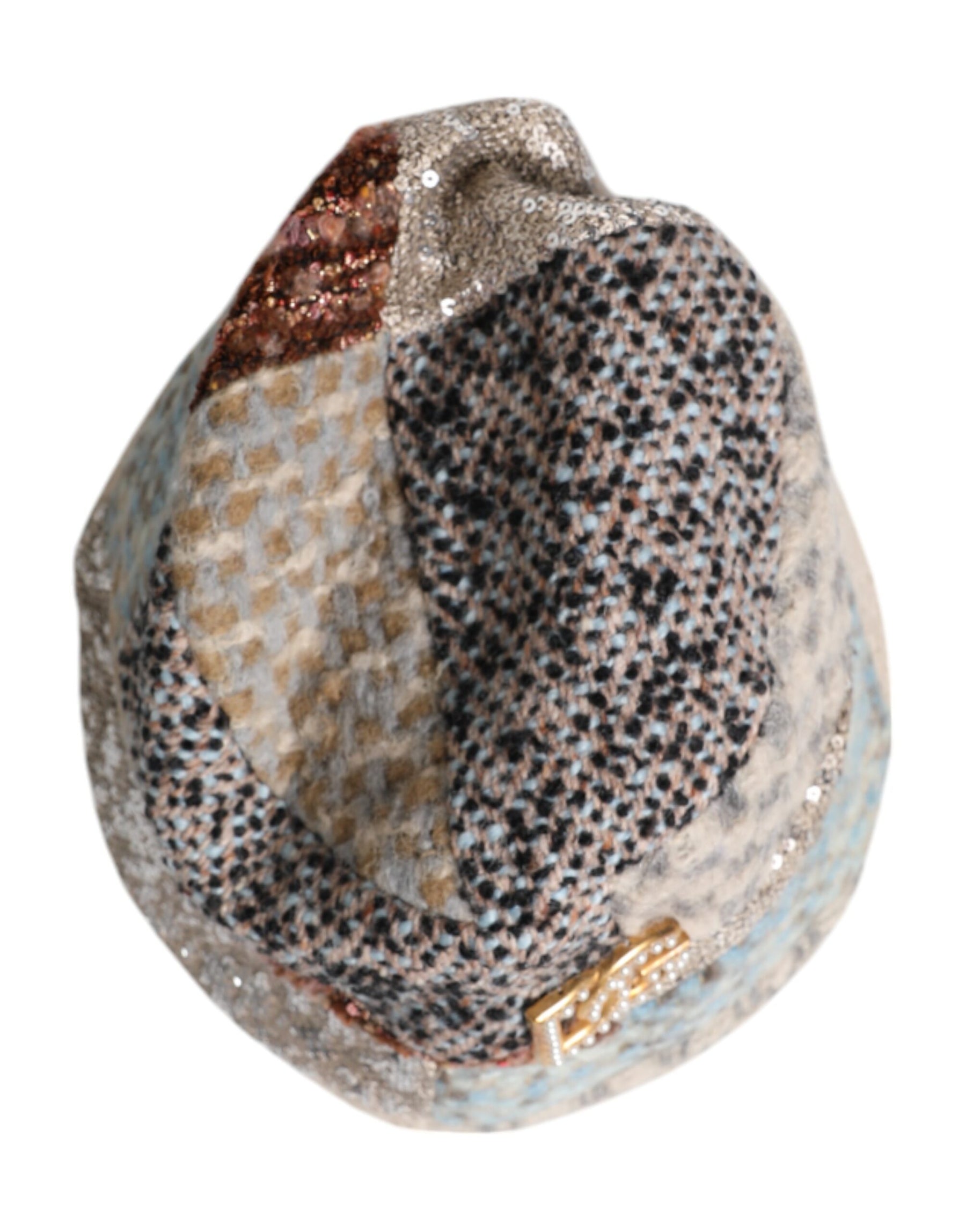Dolce & Gabbana Multicolor Patchwork Embellished Bucket Hat | Regal Royce