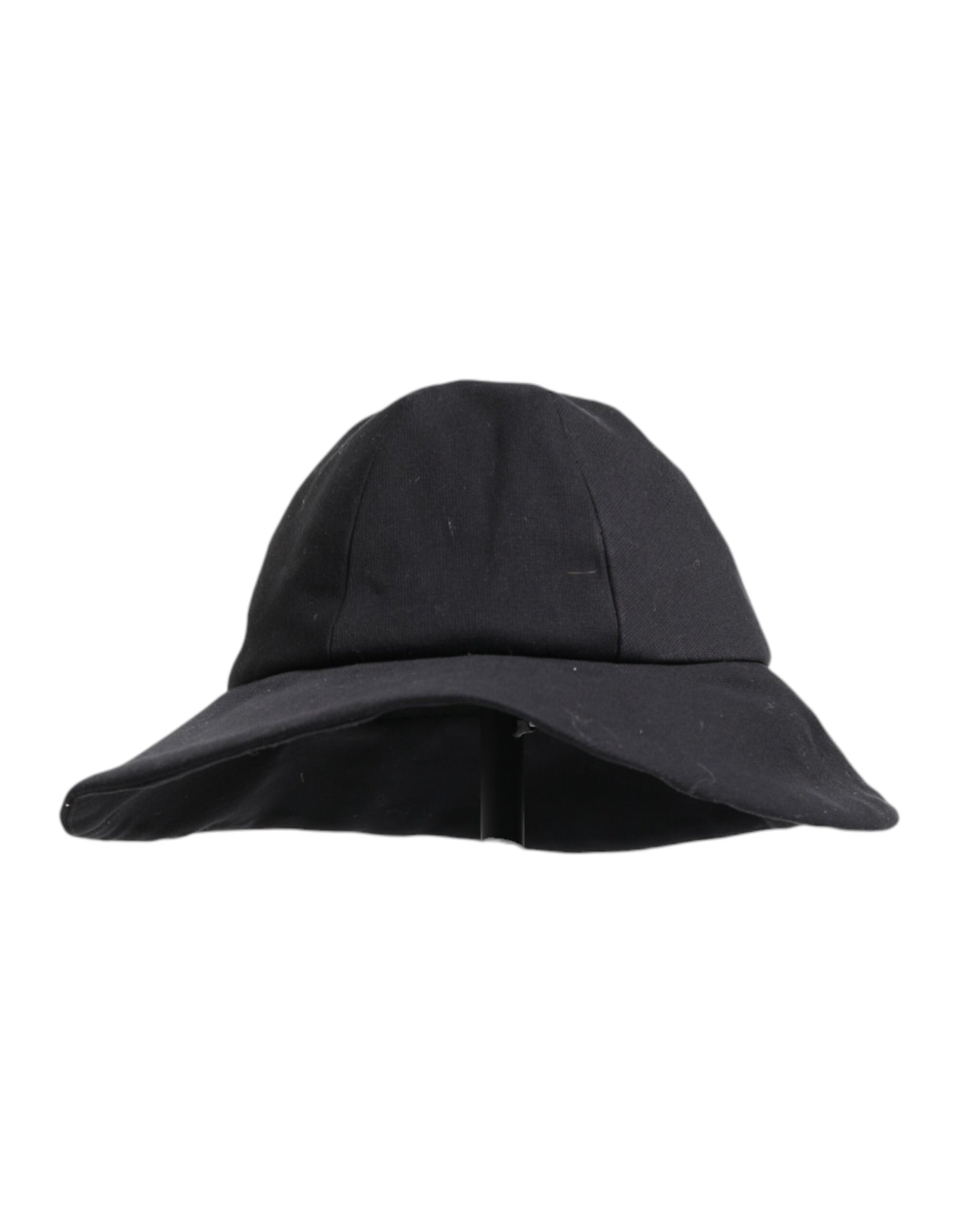 Dolce & Gabbana Black Cotton Wide Brim Bucket Hat | Regal Royce
