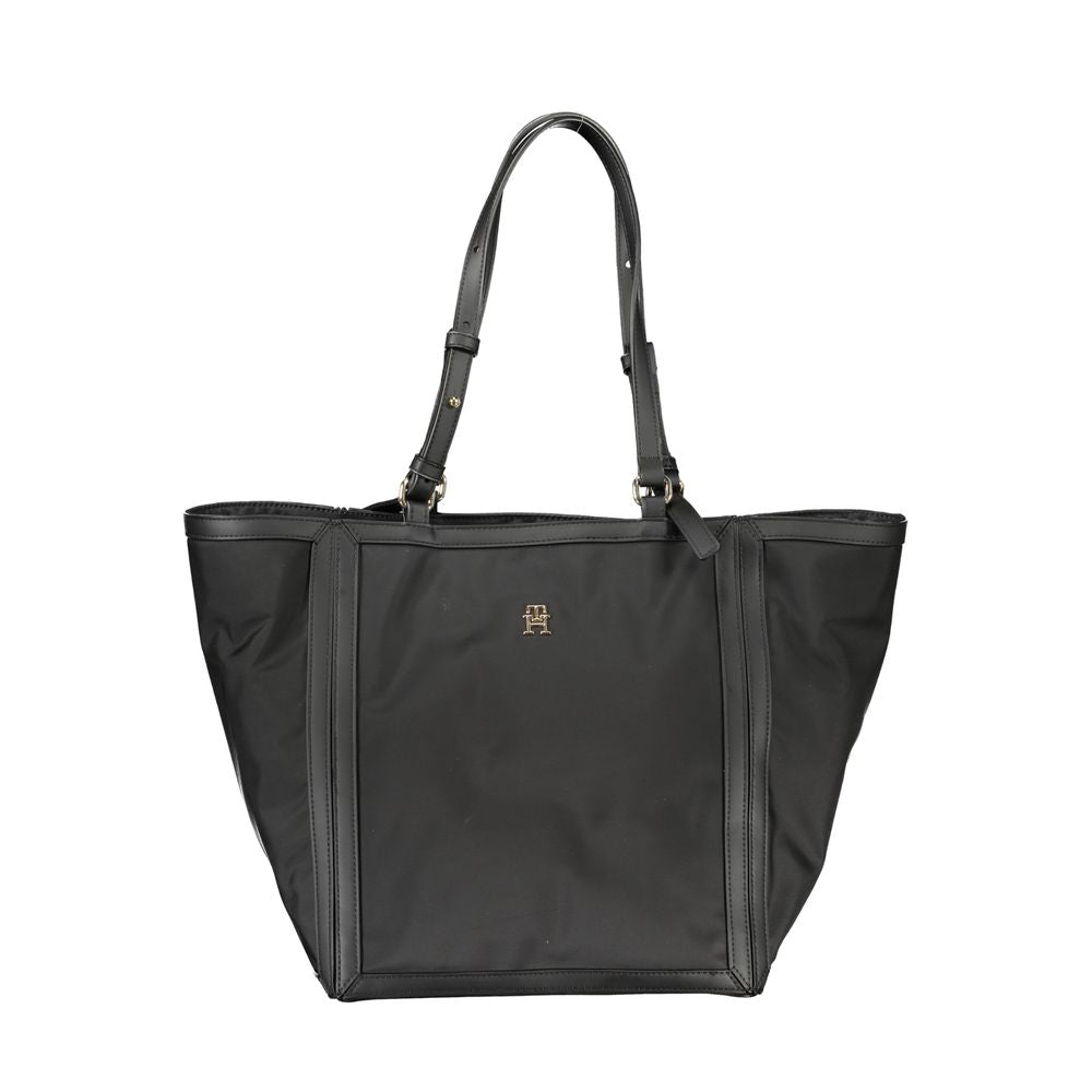 Tommy Hilfiger Black Polyester Women Handbag | Regal Royce