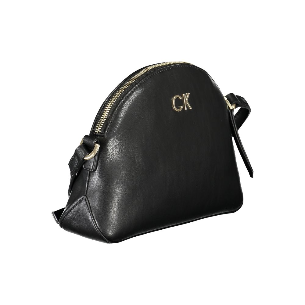 Calvin Klein Black Polyurethane Women Shoulder Bag | Regal Royce