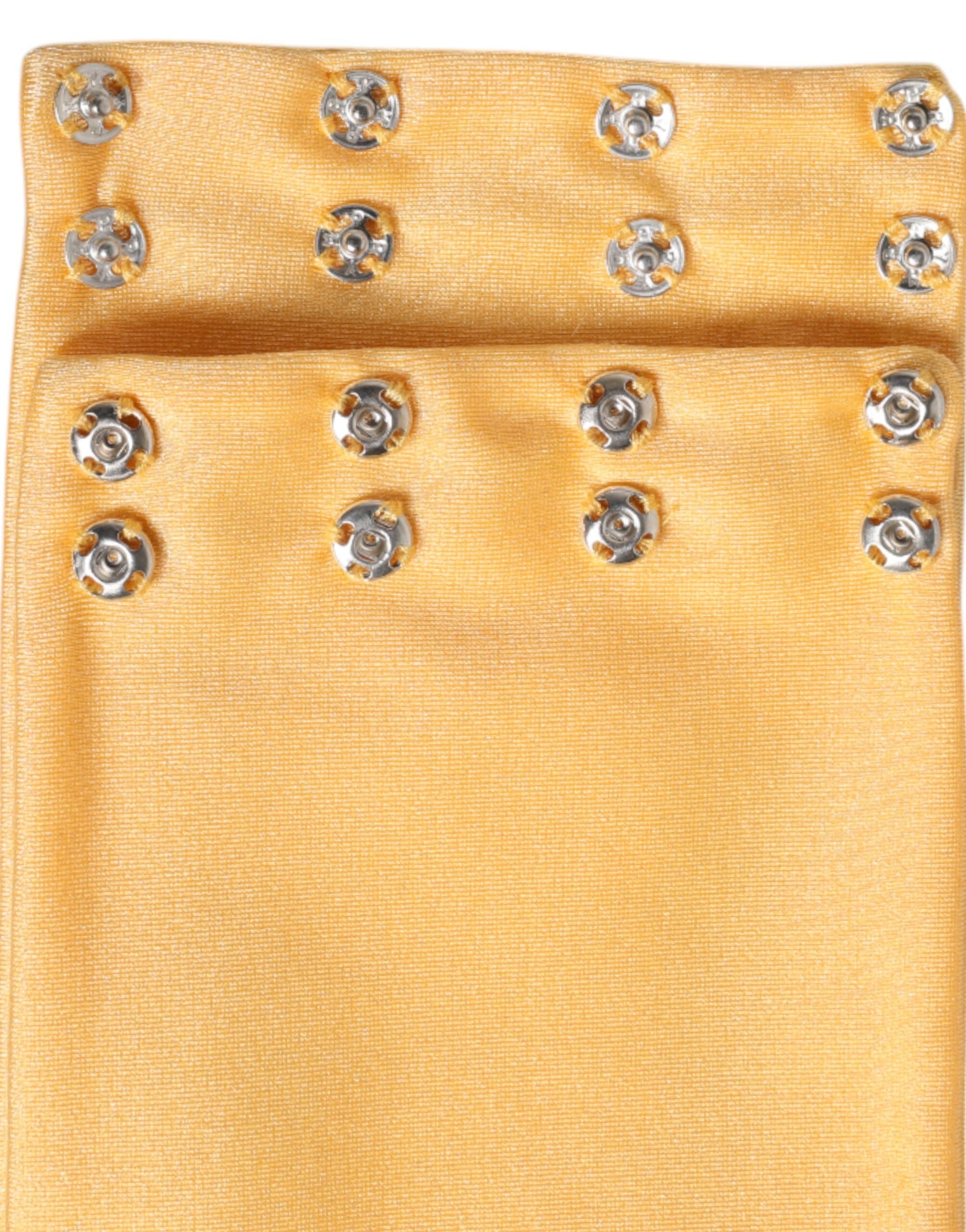 Dolce & Gabbana Yellow Nylon Stretch Women Neck Warmer Scarf | Regal Royce
