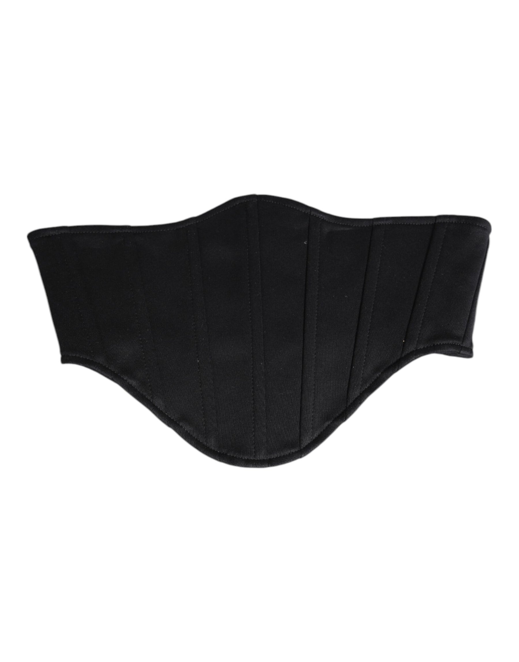 Dolce & Gabbana Black Cotton Waist Tuxedo Belt Cummerbund | Regal Royce