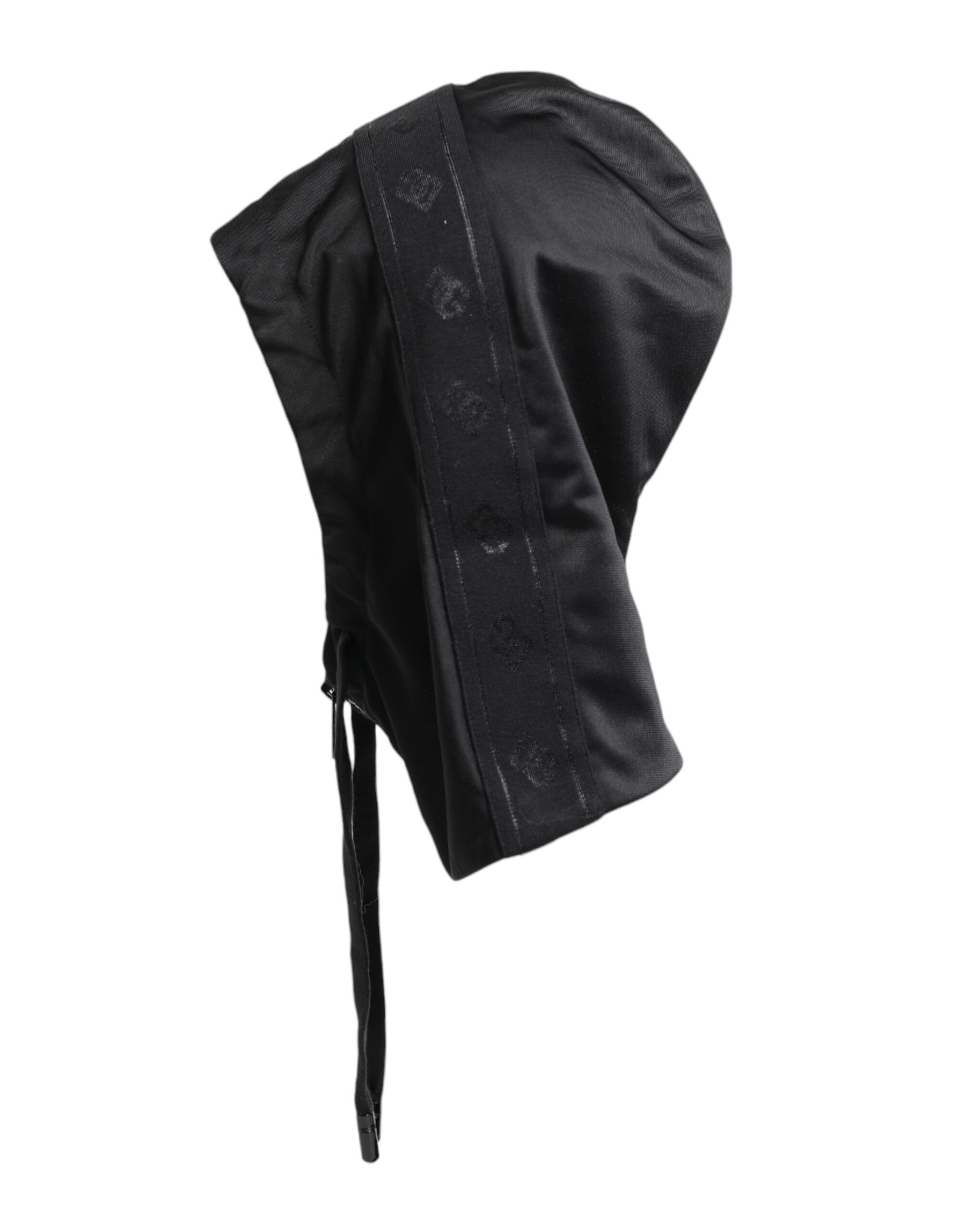 Dolce & Gabbana Black Polyester Whole Head Wrap Hat | Regal Royce