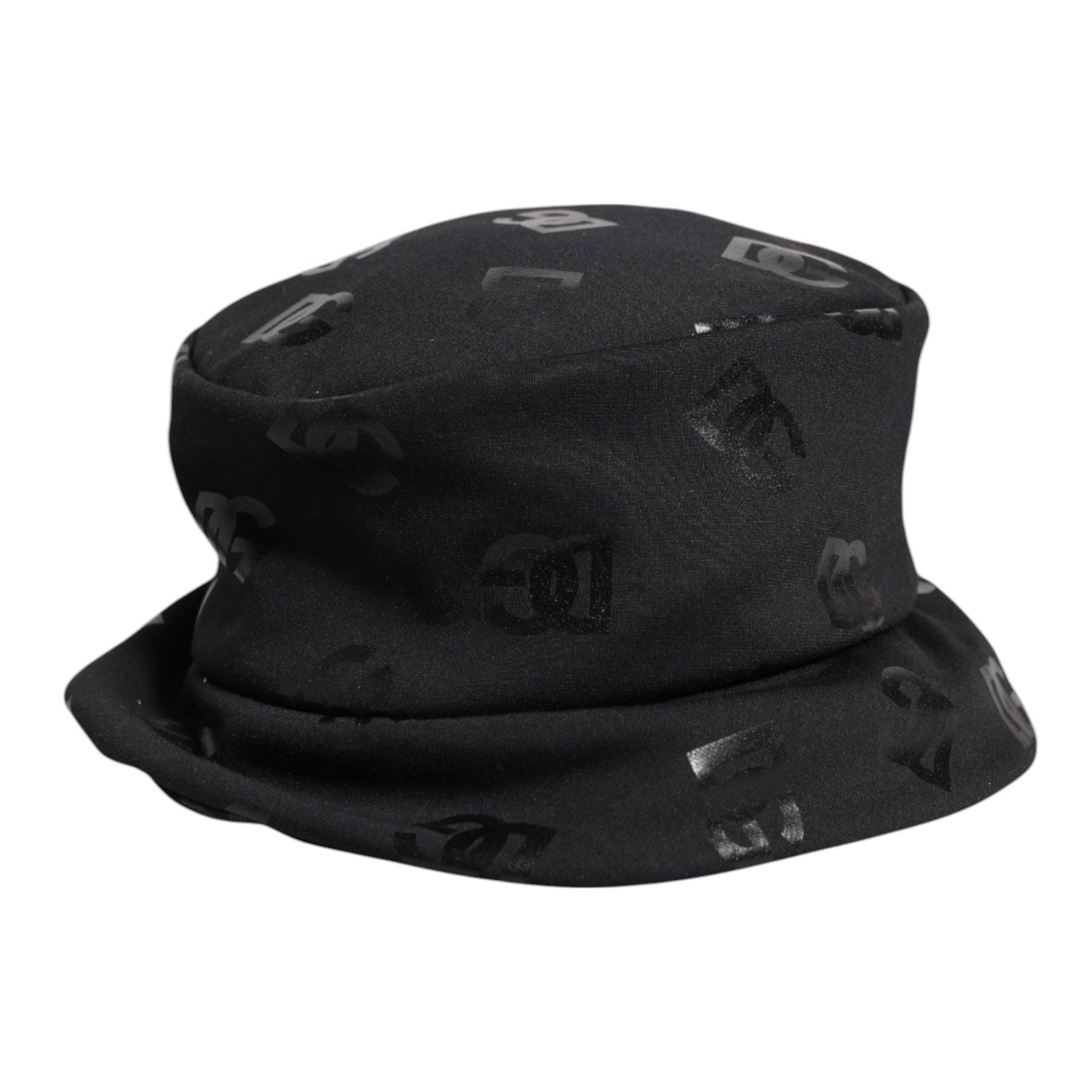 Dolce & Gabbana Black DG Monogram Polyester Jacquard Bucket Hat | Regal Royce