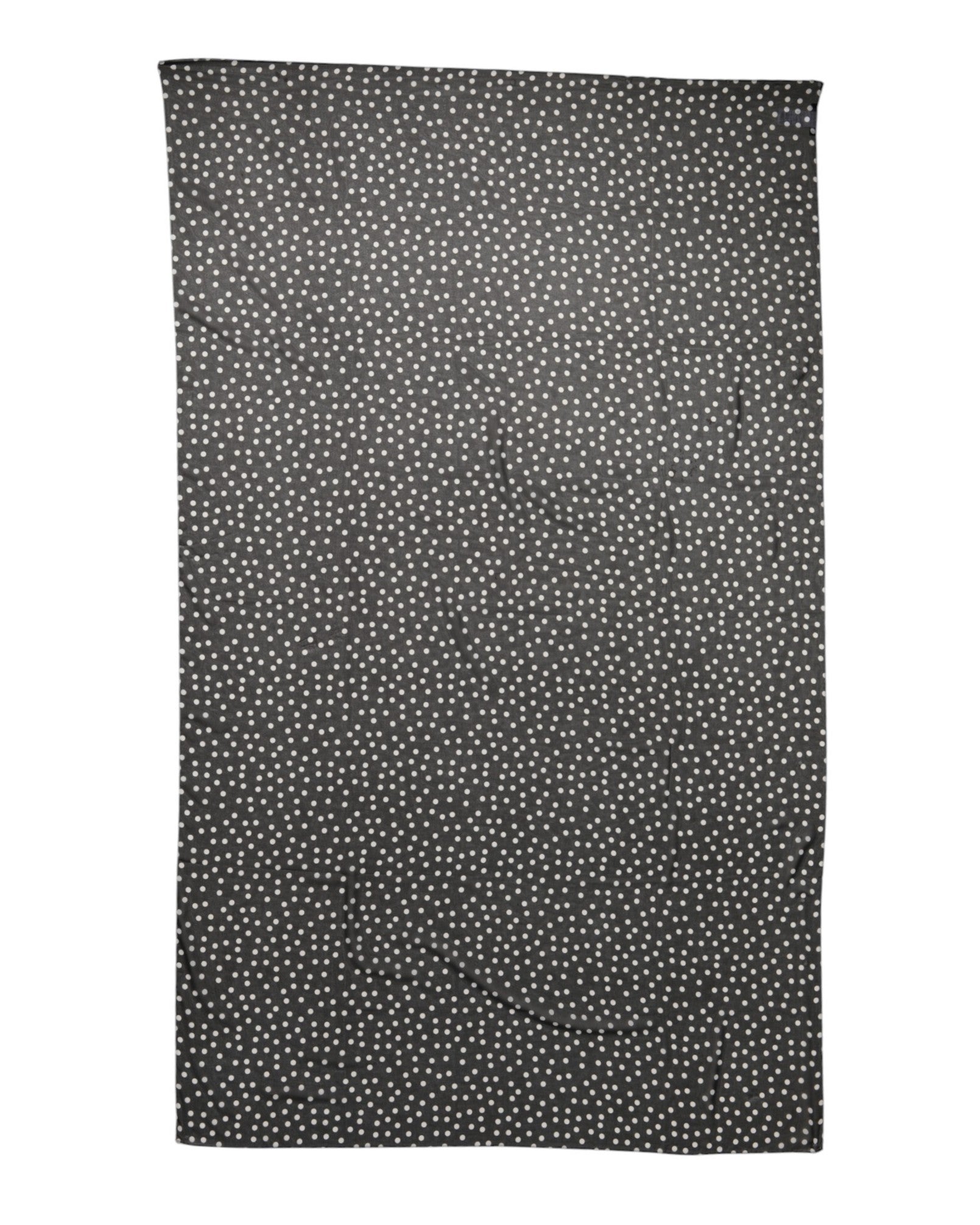 Dolce & Gabbana Black Polka Dots Polyester Wrap Shawl Scarf | Regal Royce