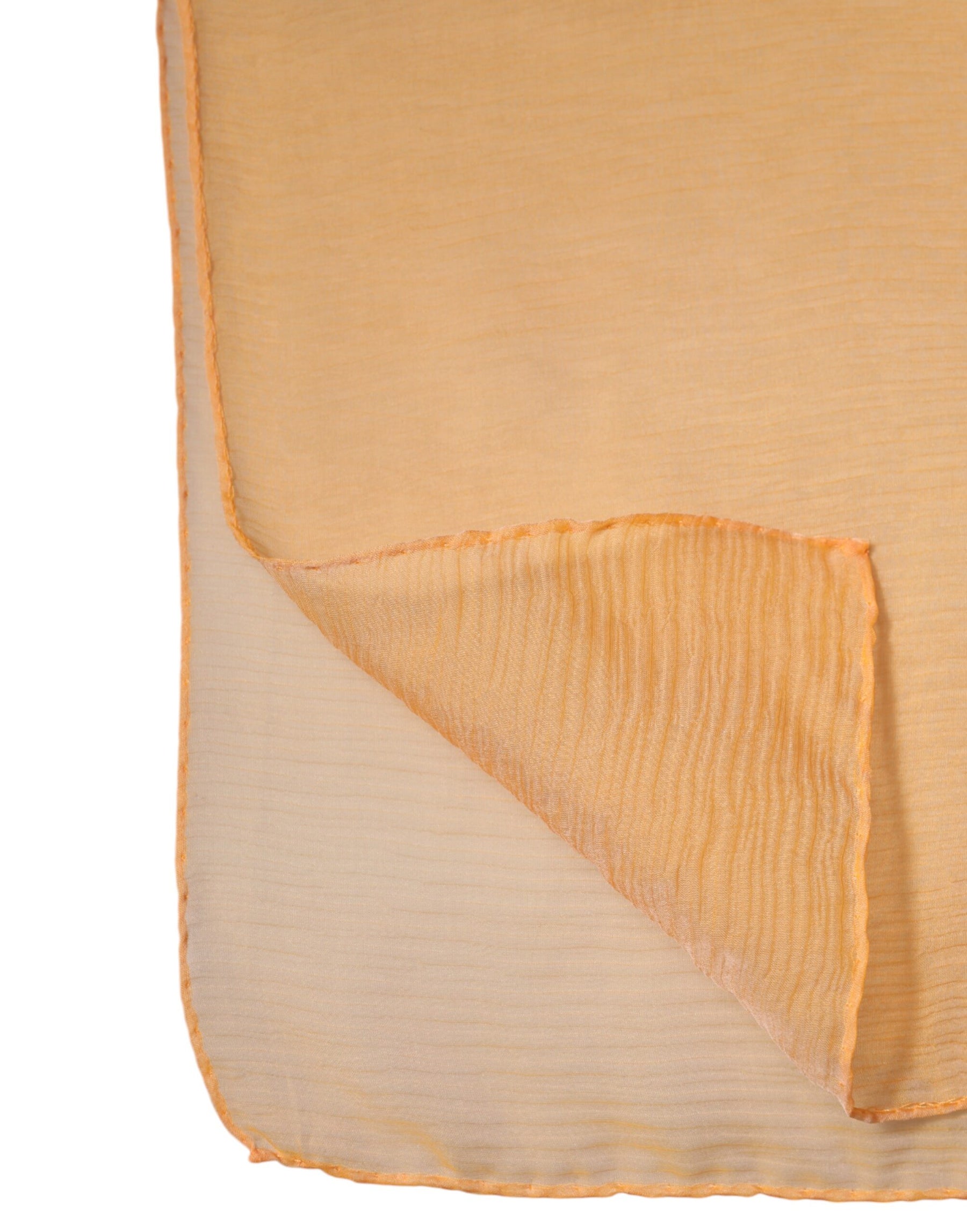 Dolce & Gabbana Orange Silk Rectangle Wrap Shawl Scarf | Regal Royce