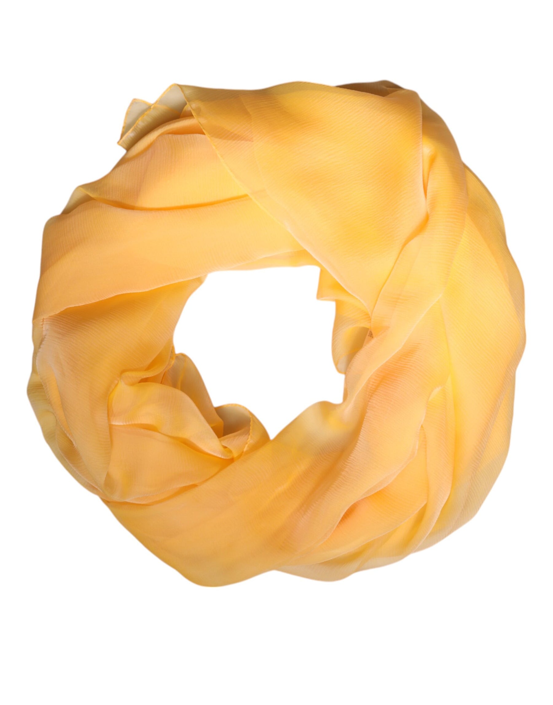 Dolce & Gabbana Yellow Silk Rectangle Wrap Shawl Scarf | Regal Royce