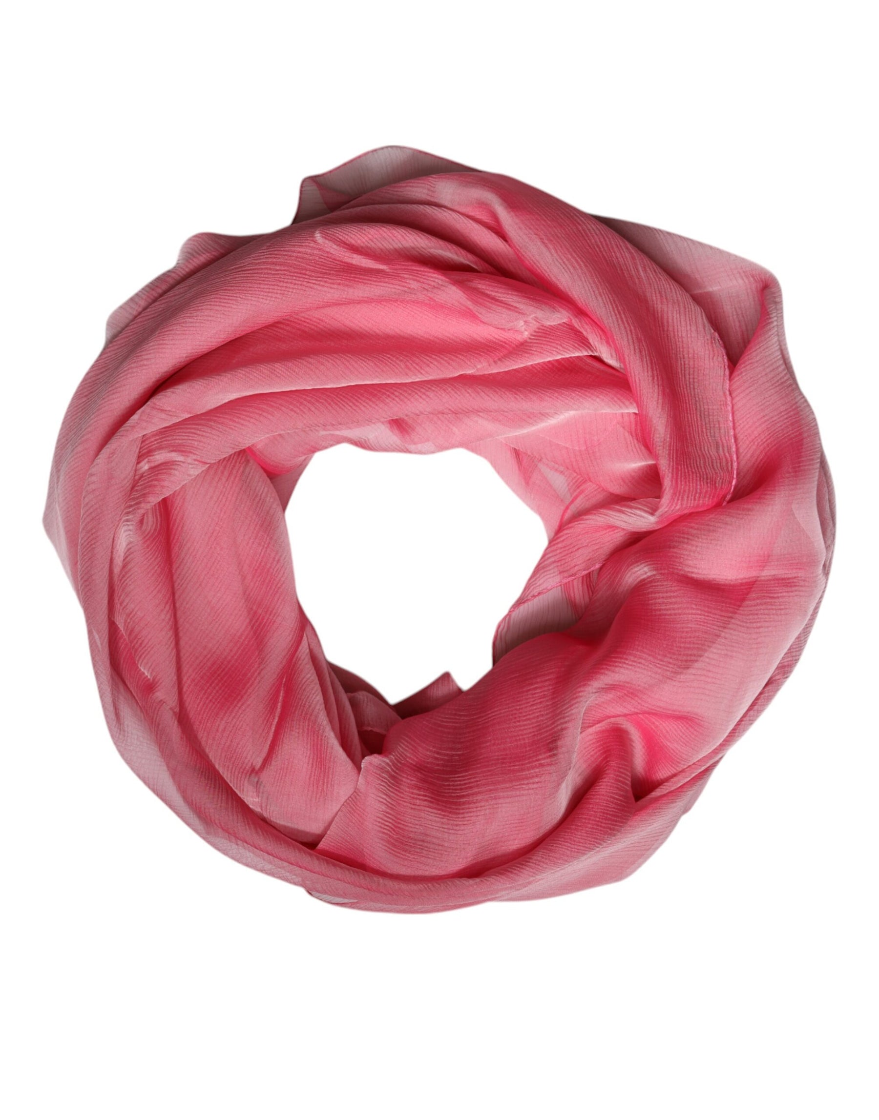 Dolce & Gabbana Pink Silk Rectangle Women Wrap Shawl Scarf | Regal Royce