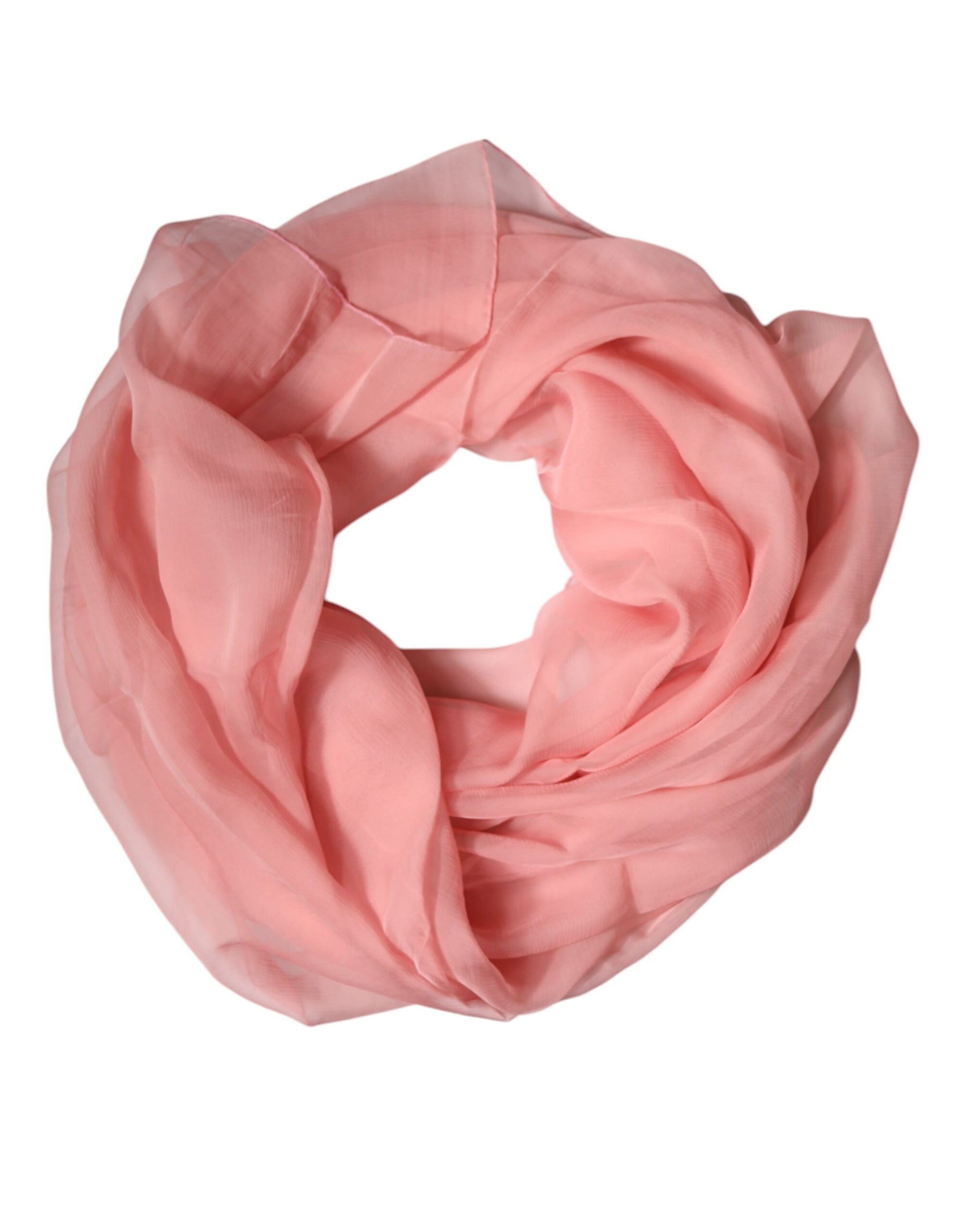 Dolce & Gabbana Pink Silk Rectangle Women Wrap Shawl Scarf | Regal Royce
