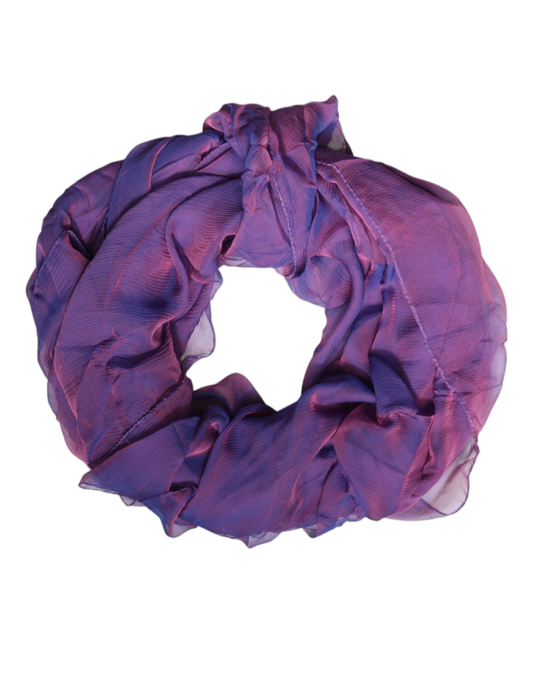 Dolce & Gabbana Purple Silk Rectangle Wrap Shawl Scarf | Regal Royce