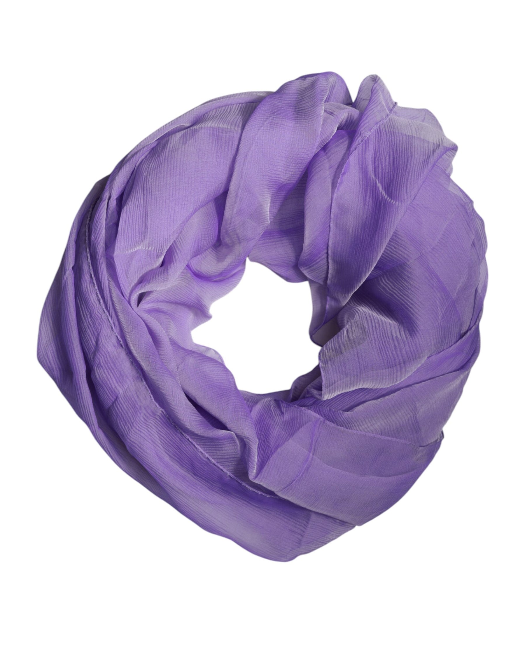 Dolce & Gabbana Purple Silk Rectangle Wrap Shawl Scarf | Regal Royce