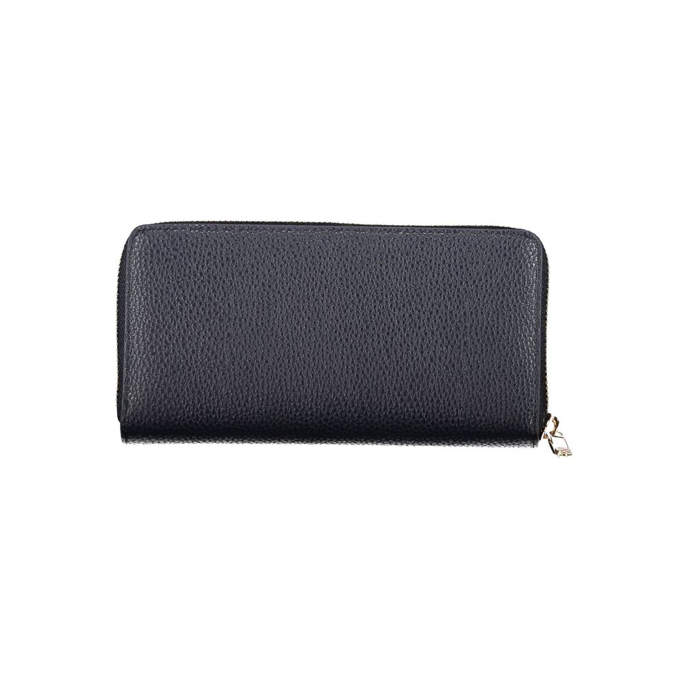 Tommy Hilfiger Blue Polyurethane Women Wallet | Regal Royce