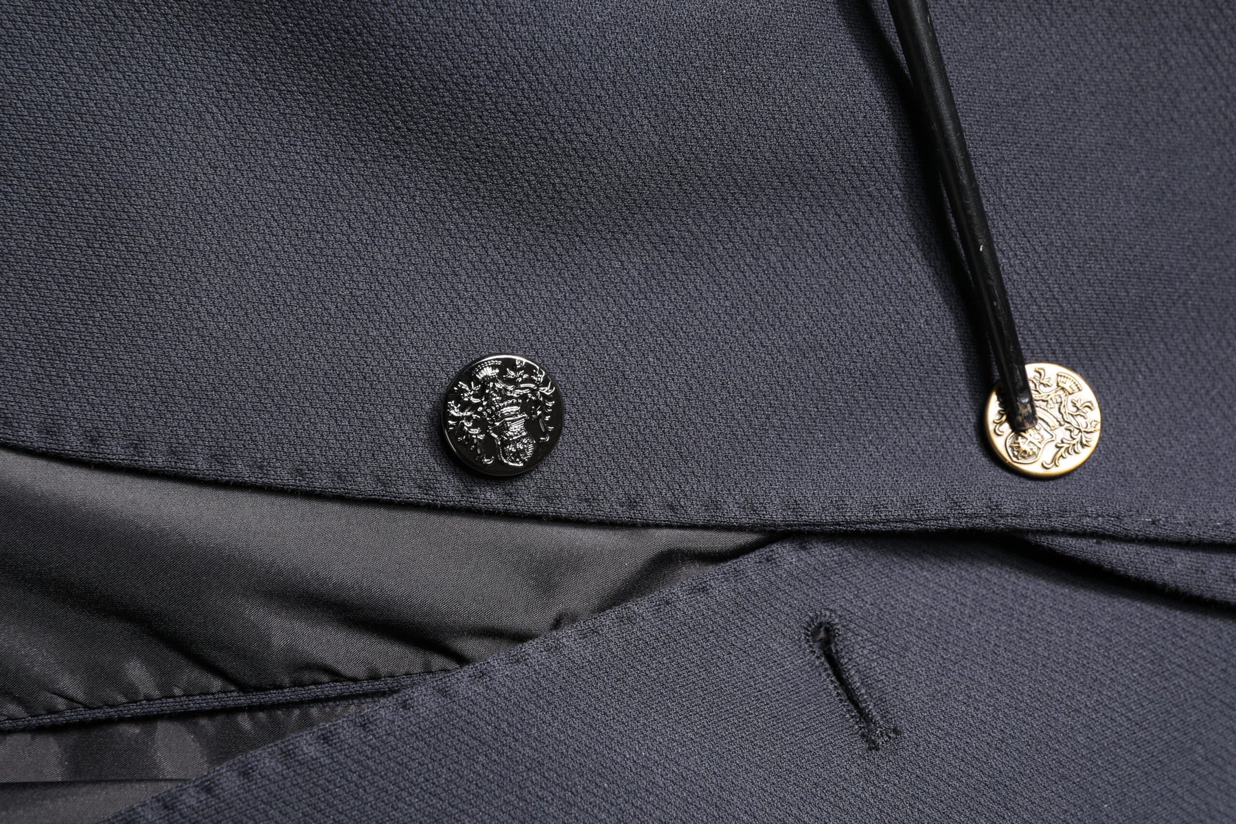 Dolce & Gabbana Dark Blue Cotton Men Jacket Coat Suit Blazer | Regal Royce