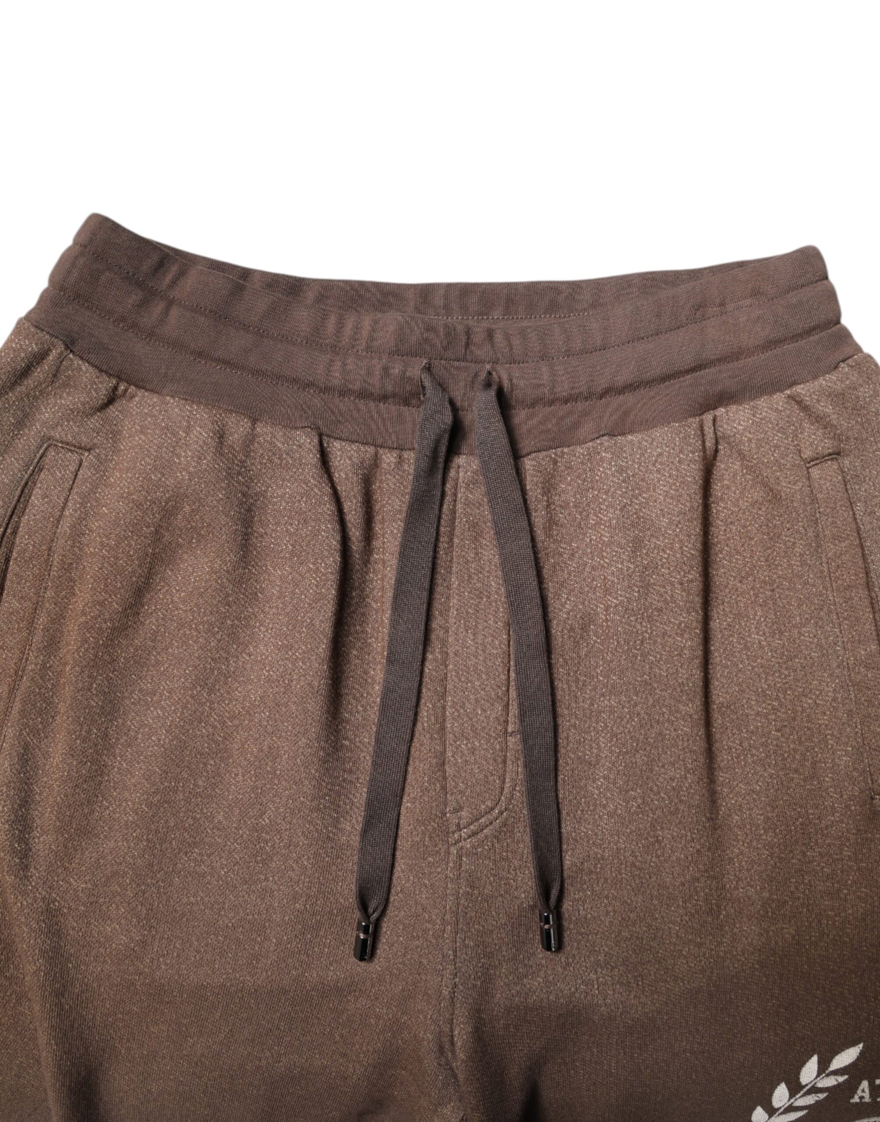 Dolce & Gabbana Brown Cotton Jogger Sweatpants Pants | Regal Royce