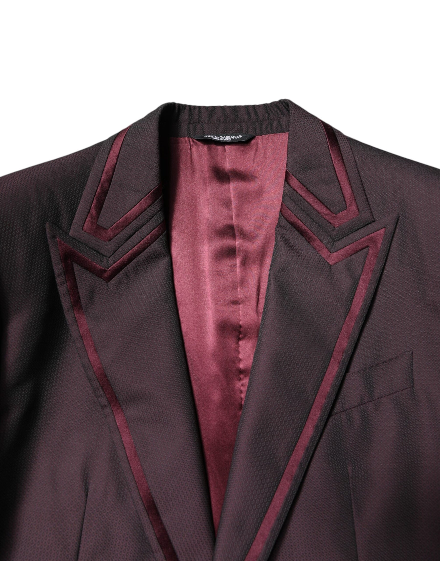 Dolce & Gabbana Maroon Single Breasted Formal 2 Piece Suit | Regal Royce