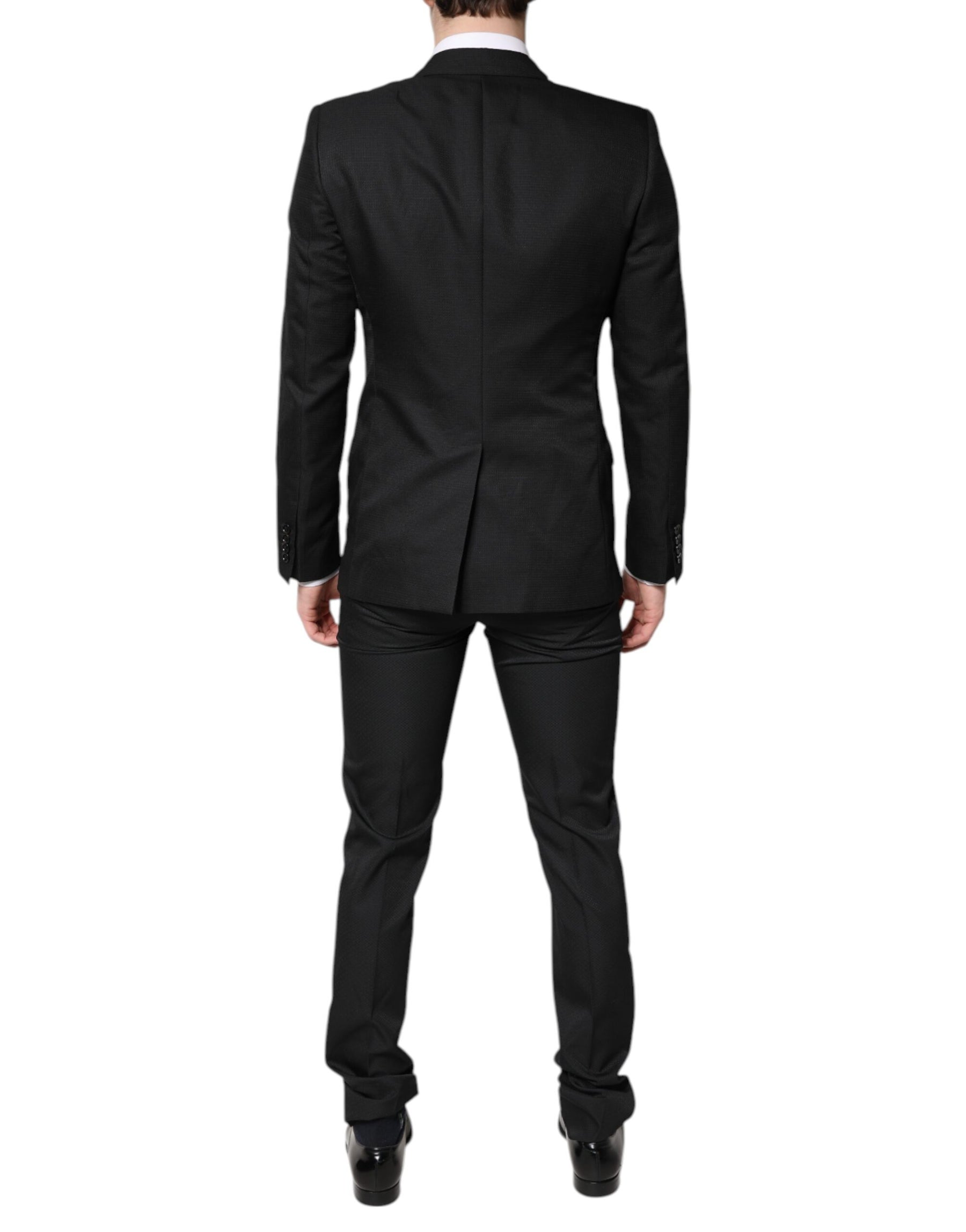 Dolce & Gabbana Black Single Breasted Formal 2 Piece Suit | Regal Royce