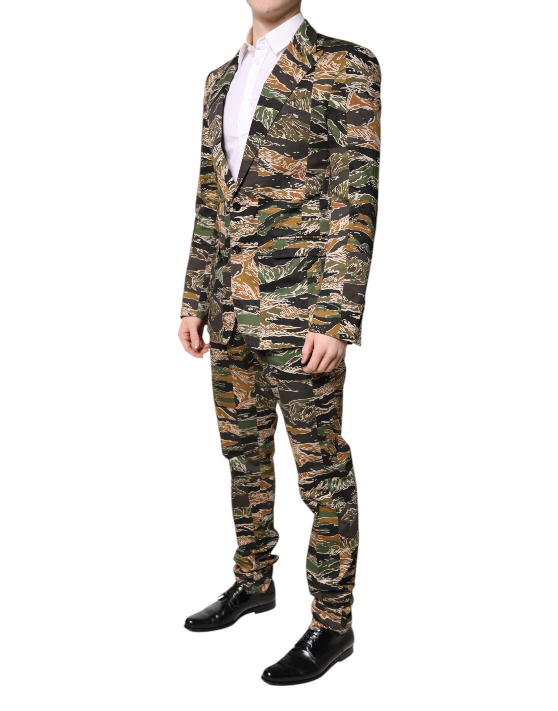 Dolce & Gabbana Multicolor TAORMINA Single Breasted 2 Piece Suit | Regal Royce