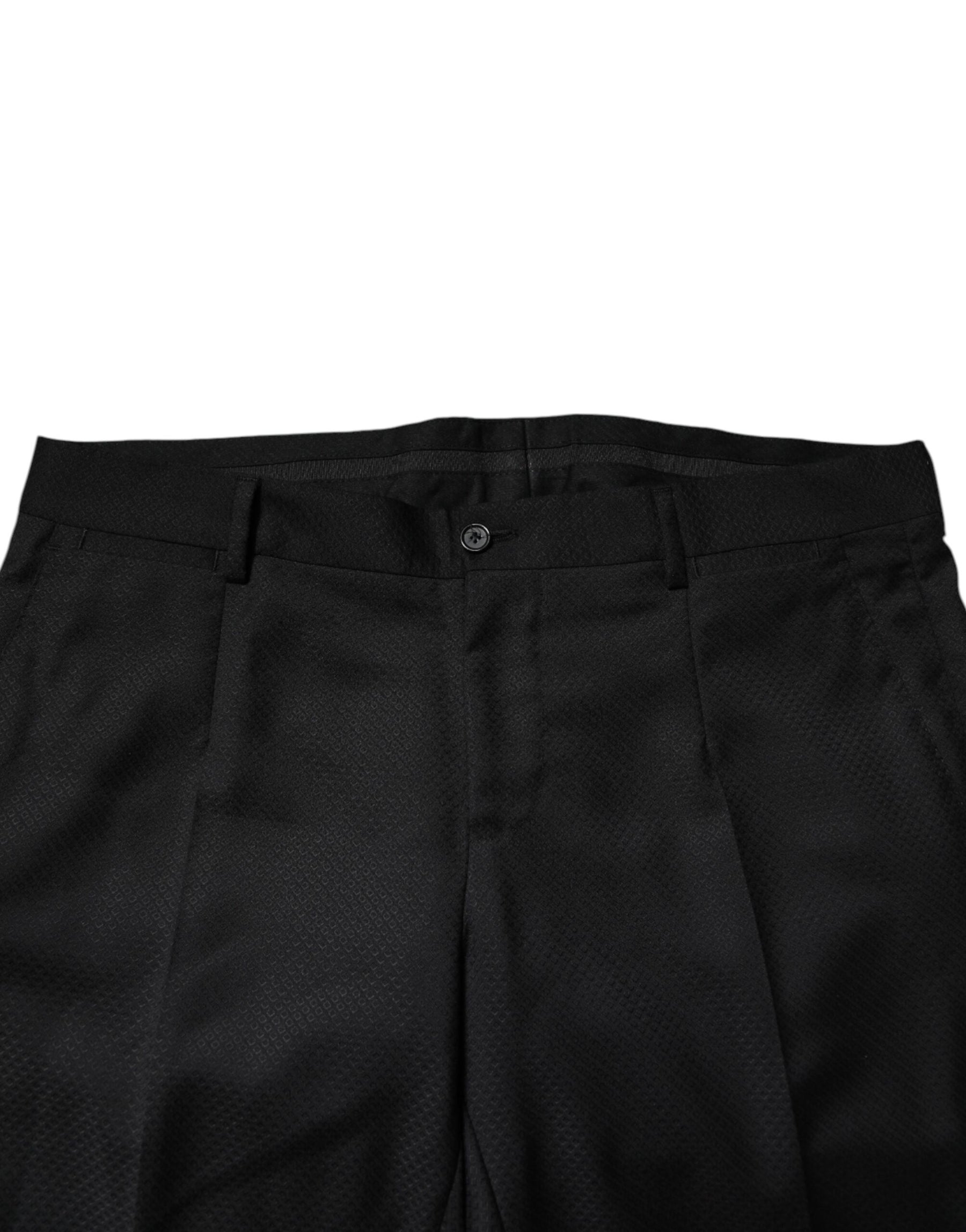 Dolce & Gabbana Black Wool Single Breasted 2 Piece Suit | Regal Royce