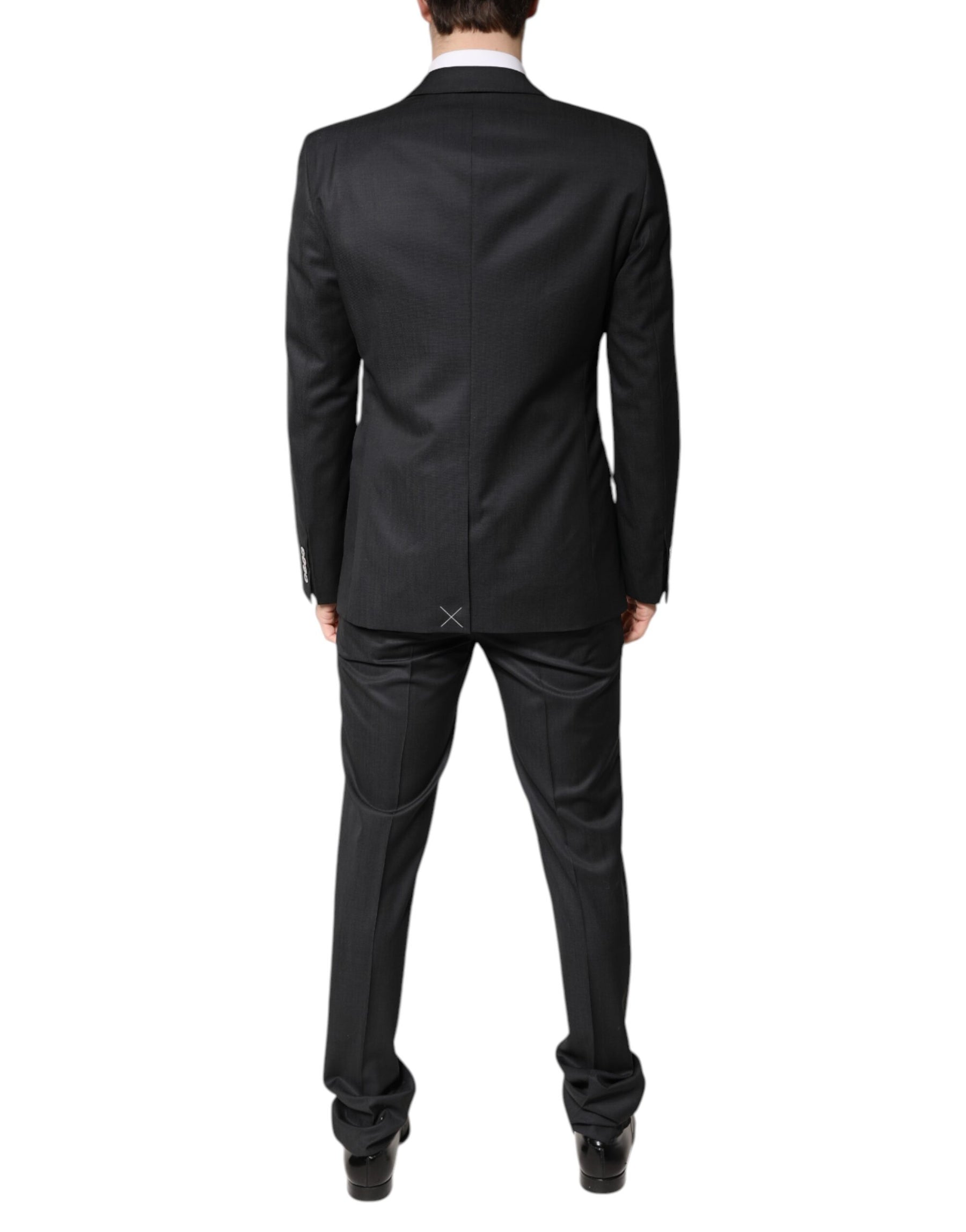 Dolce & Gabbana Dark Gray Wool Single Breasted 2 Piece Suit | Regal Royce