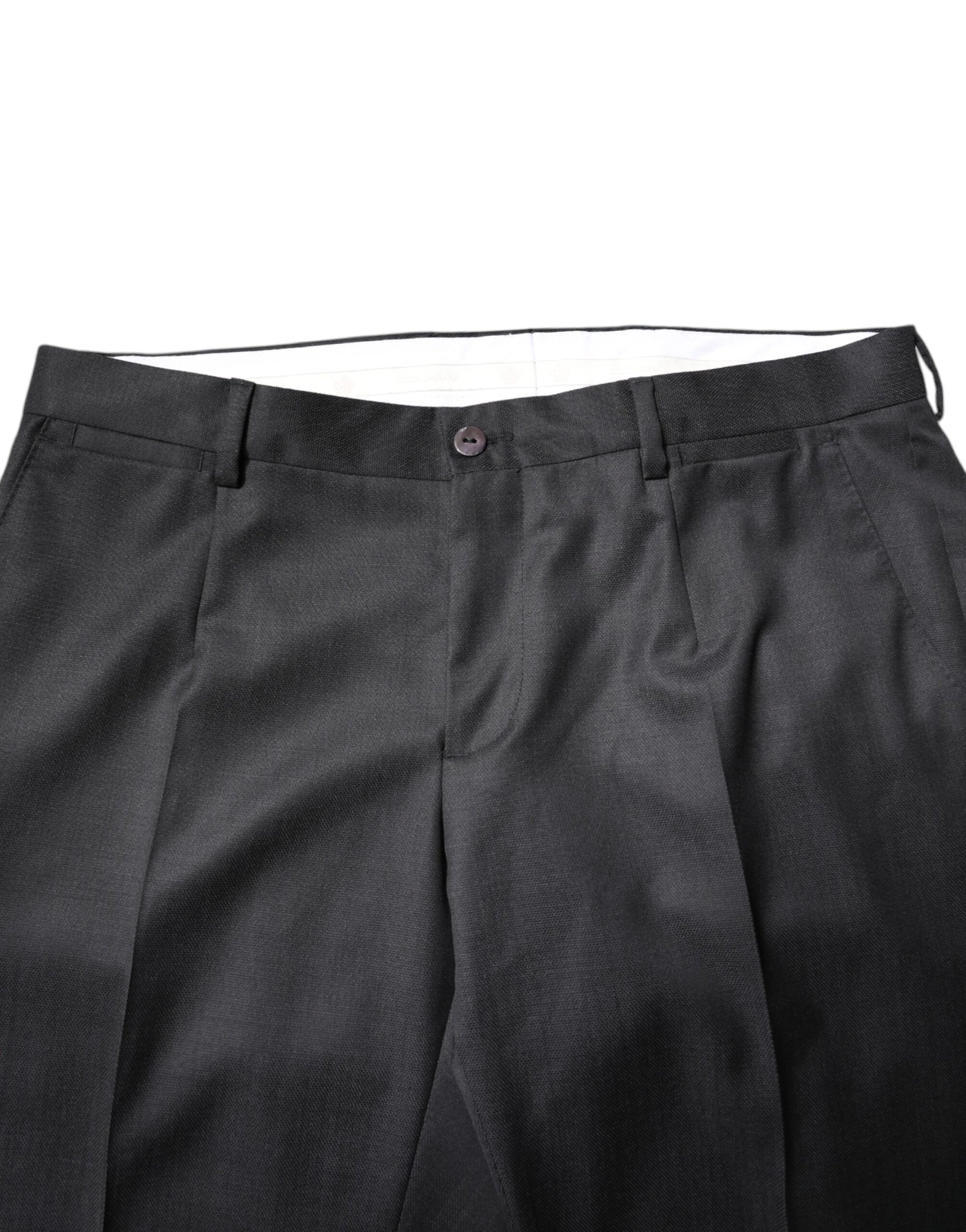 Dolce & Gabbana Dark Gray Wool Single Breasted 2 Piece Suit | Regal Royce