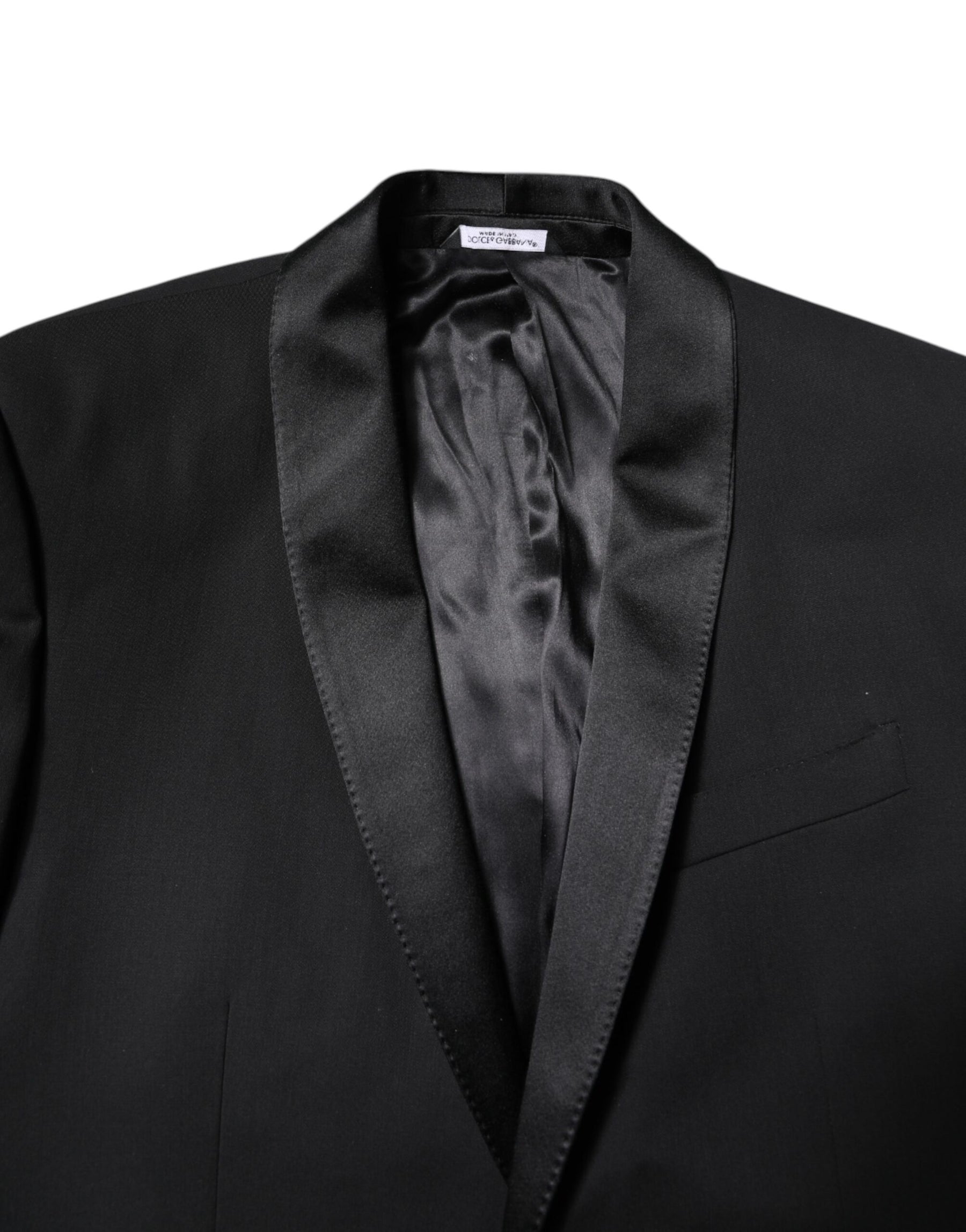 Dolce & Gabbana Black Wool Single Breasted 2 Piece Suit | Regal Royce