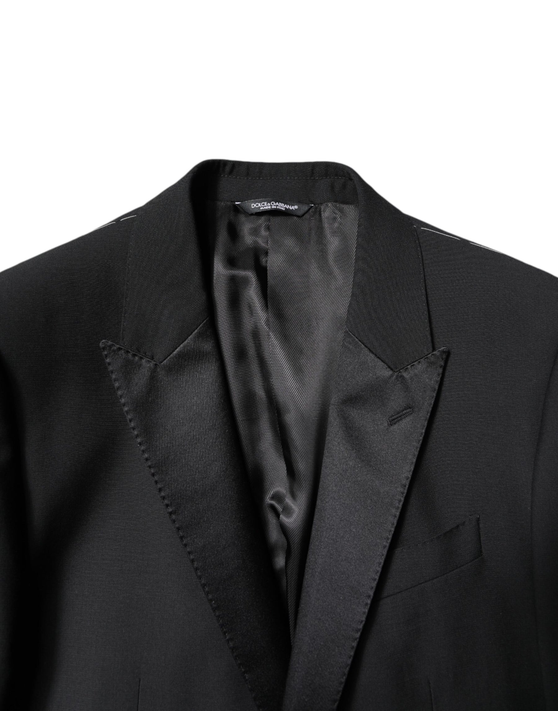 Dolce & Gabbana Black Wool Single Breasted 2 Piece Suit | Regal Royce