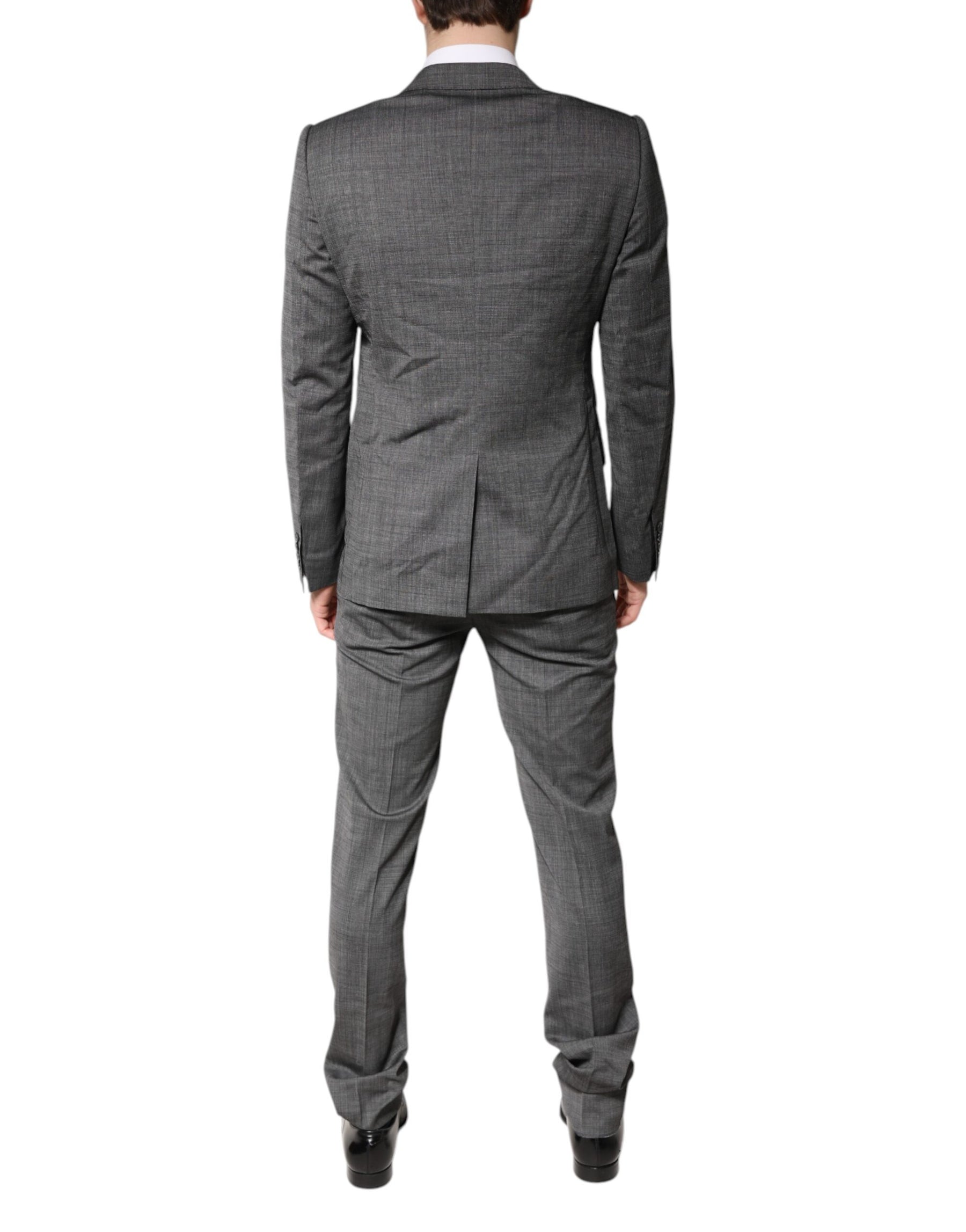 Dolce & Gabbana Gray Wool Single Breasted 2 Piece Suit | Regal Royce