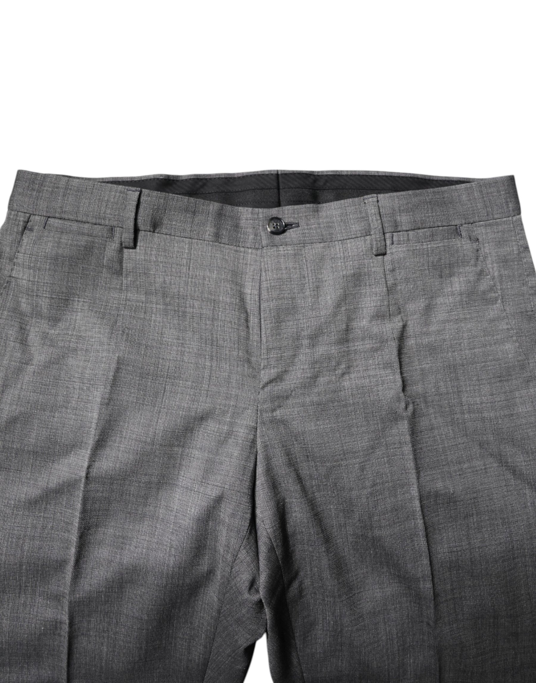 Dolce & Gabbana Gray Wool Single Breasted 2 Piece Suit | Regal Royce