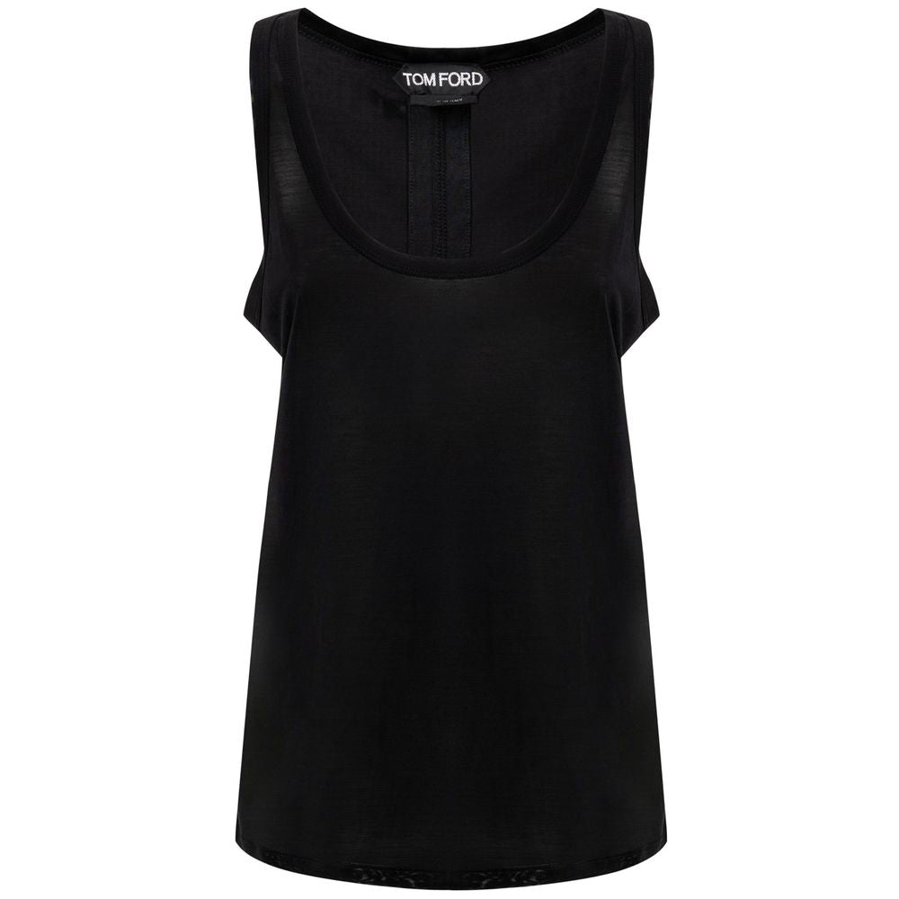 Tom Ford Black Silk Tank Tops | Regal Royce