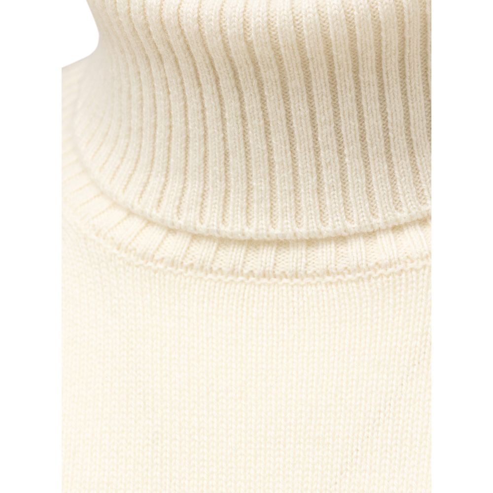 Cruciani White Cashmere Turtleneck | Regal Royce
