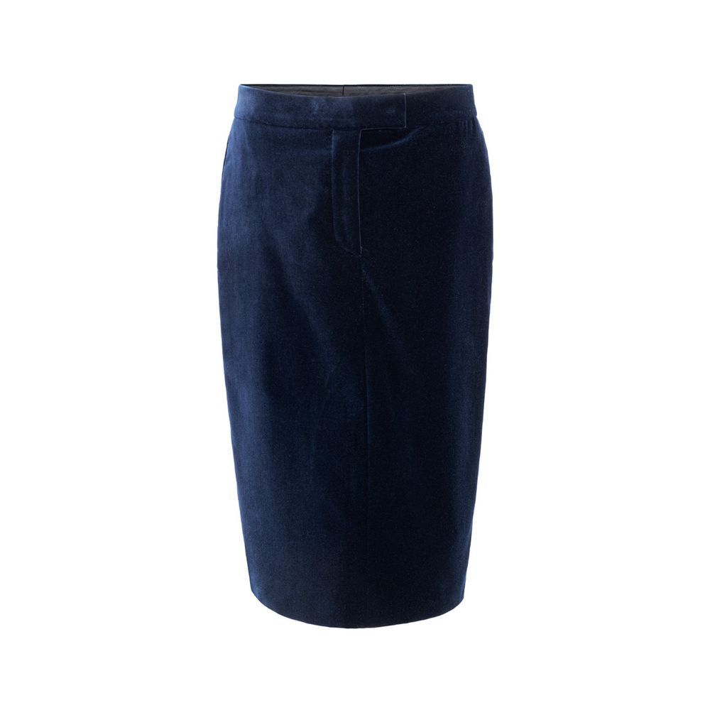 Tom Ford Blue Cotton Midi Skirt | Regal Royce