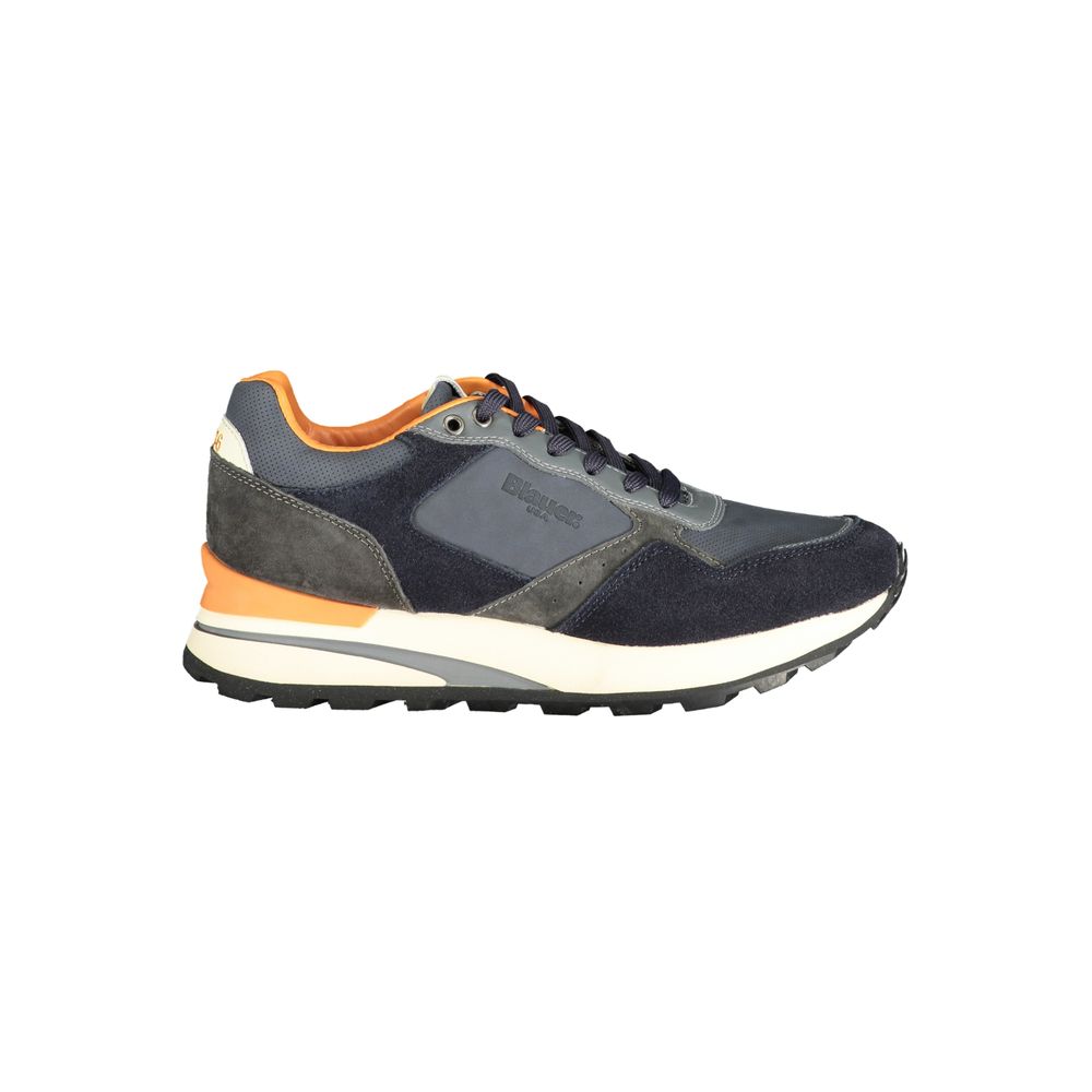 Blauer Blue Polyurethane Men Sneaker | Regal Royce