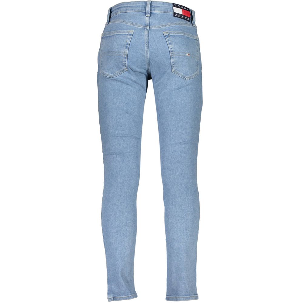 Tommy Hilfiger Light Blue Cotton Men Slim Tapered Jean | Regal Royce