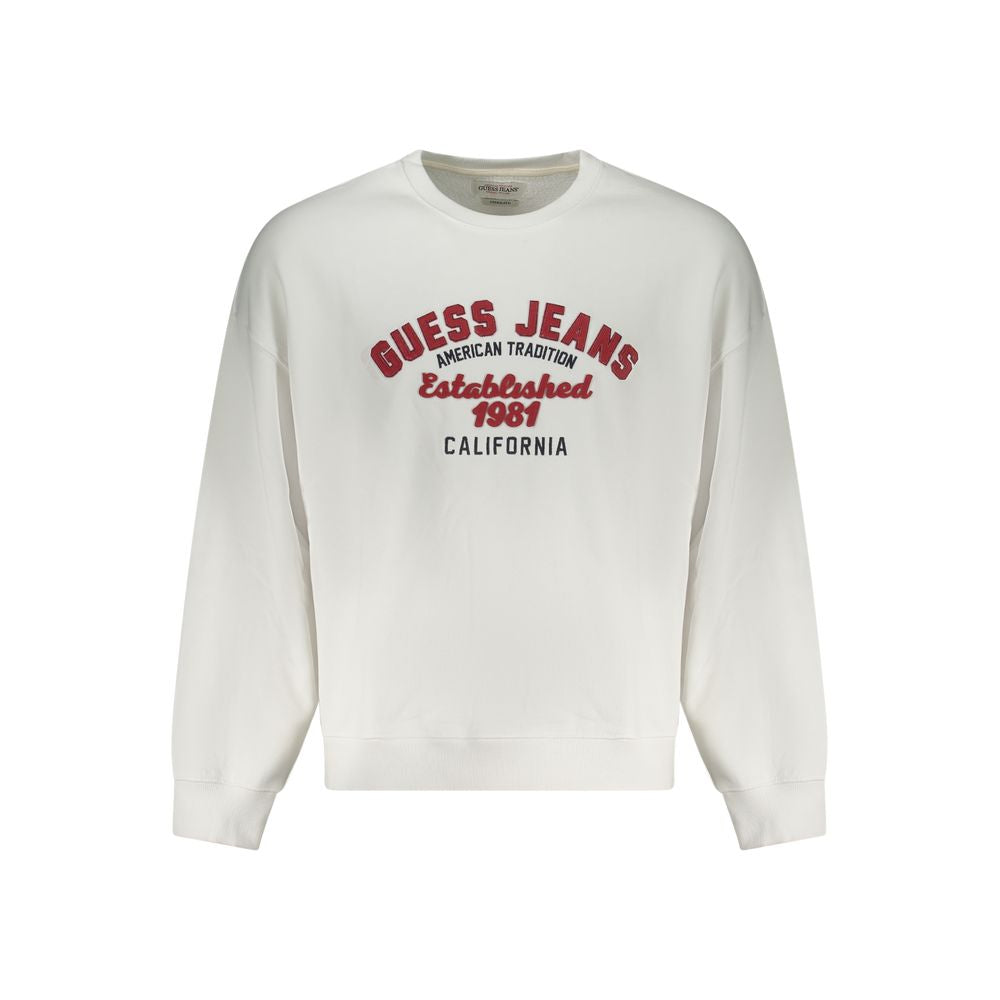 Guess Jeans White Cotton Men's Sweatshirt | Regal Royce