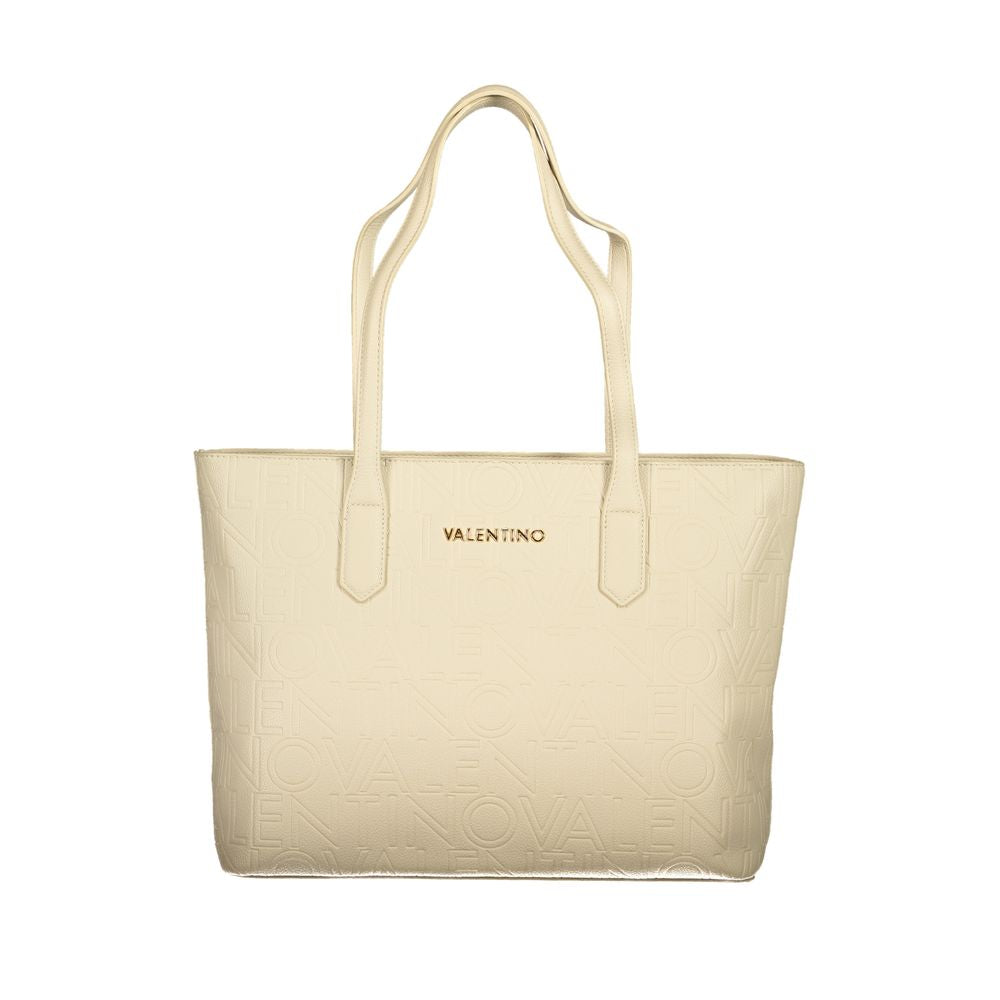 Mario Valentino Beige Polyurethane Women's Bag | Regal Royce