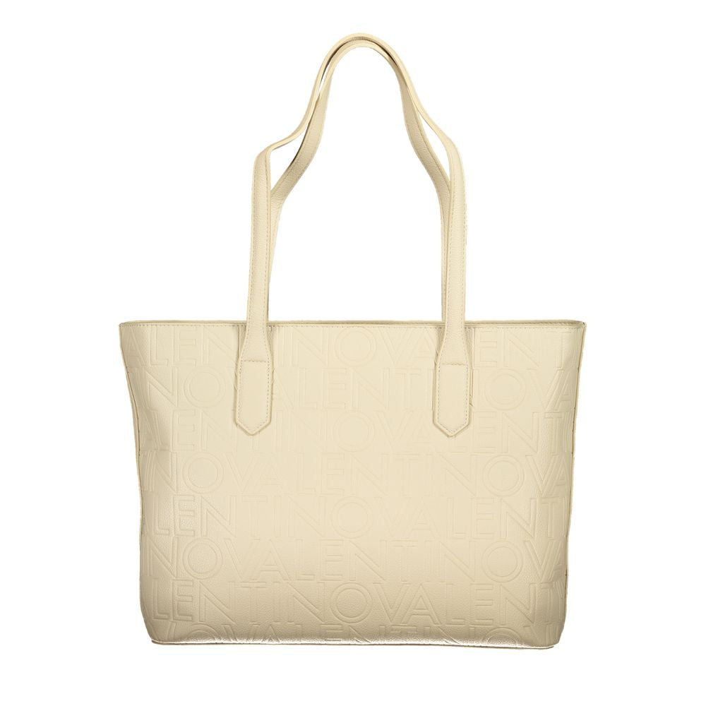 Mario Valentino Beige Polyurethane Women's Bag | Regal Royce