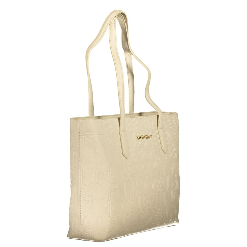 Mario Valentino Beige Polyurethane Women's Bag | Regal Royce