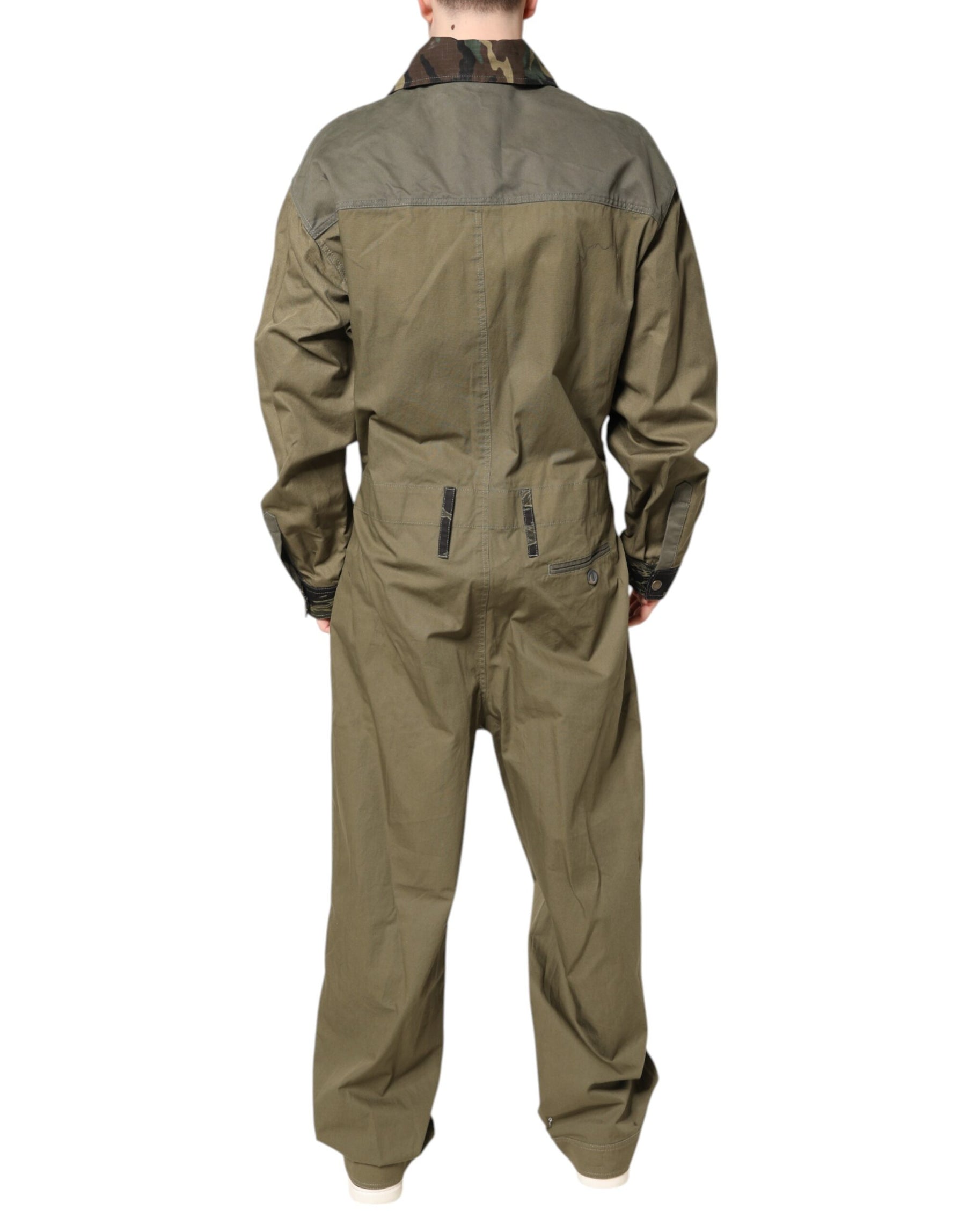 Dolce & Gabbana Brown Cotton Stretch Shirt Pants Casual Set | Regal Royce