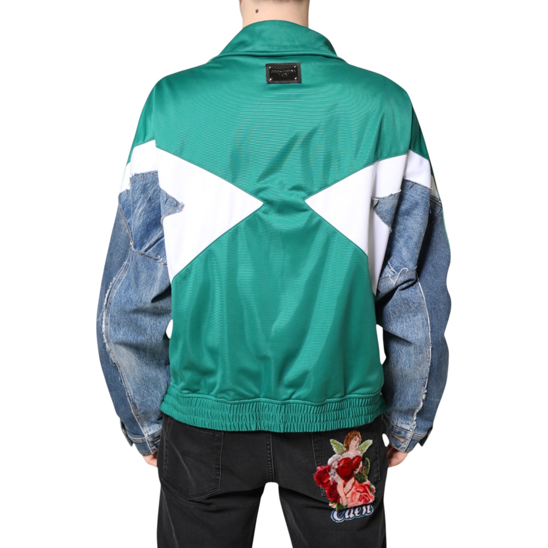 Dolce & Gabbana Multicolor Full Zip Windbreaker Jacket | Regal Royce