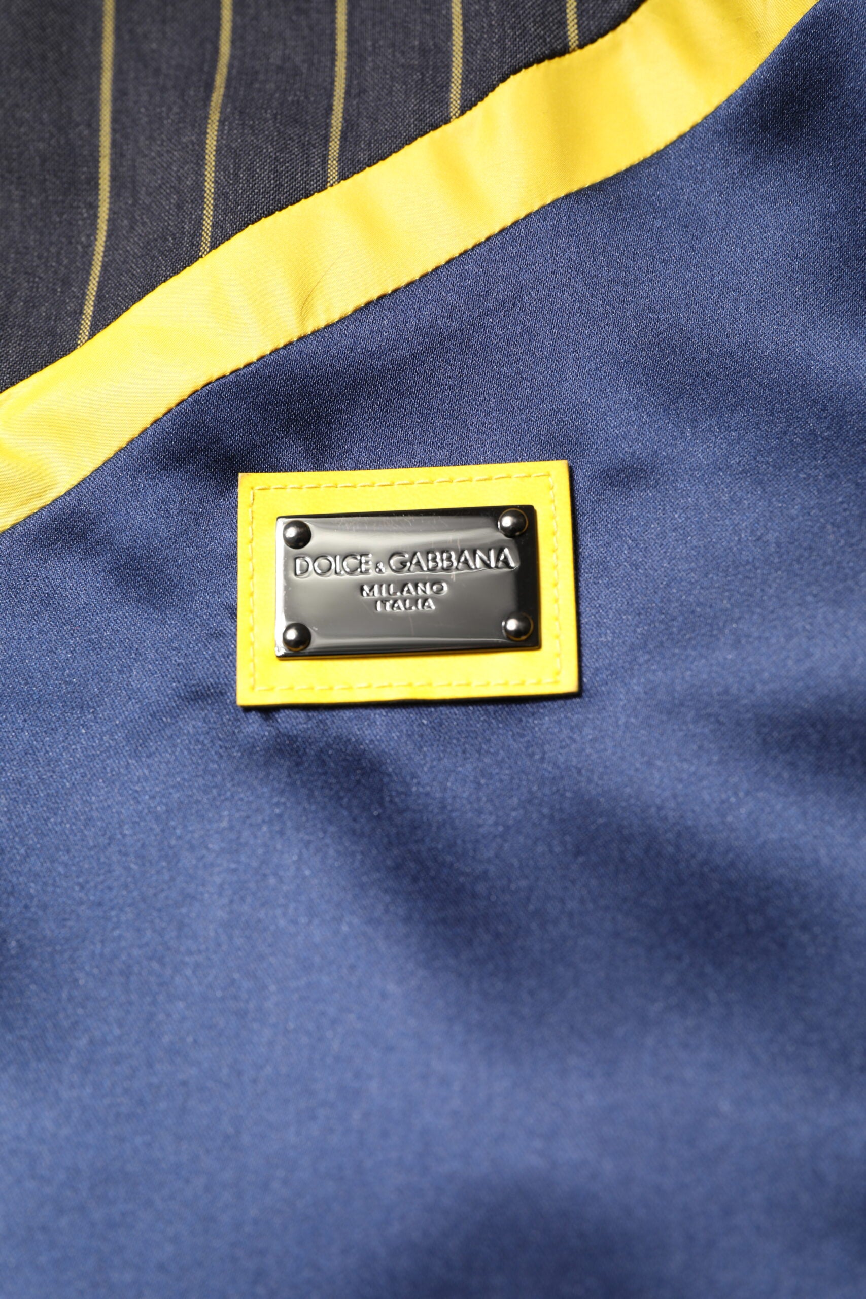 Dolce & Gabbana Black Striped Logo Full Zip Bomber Jacket | Regal Royce