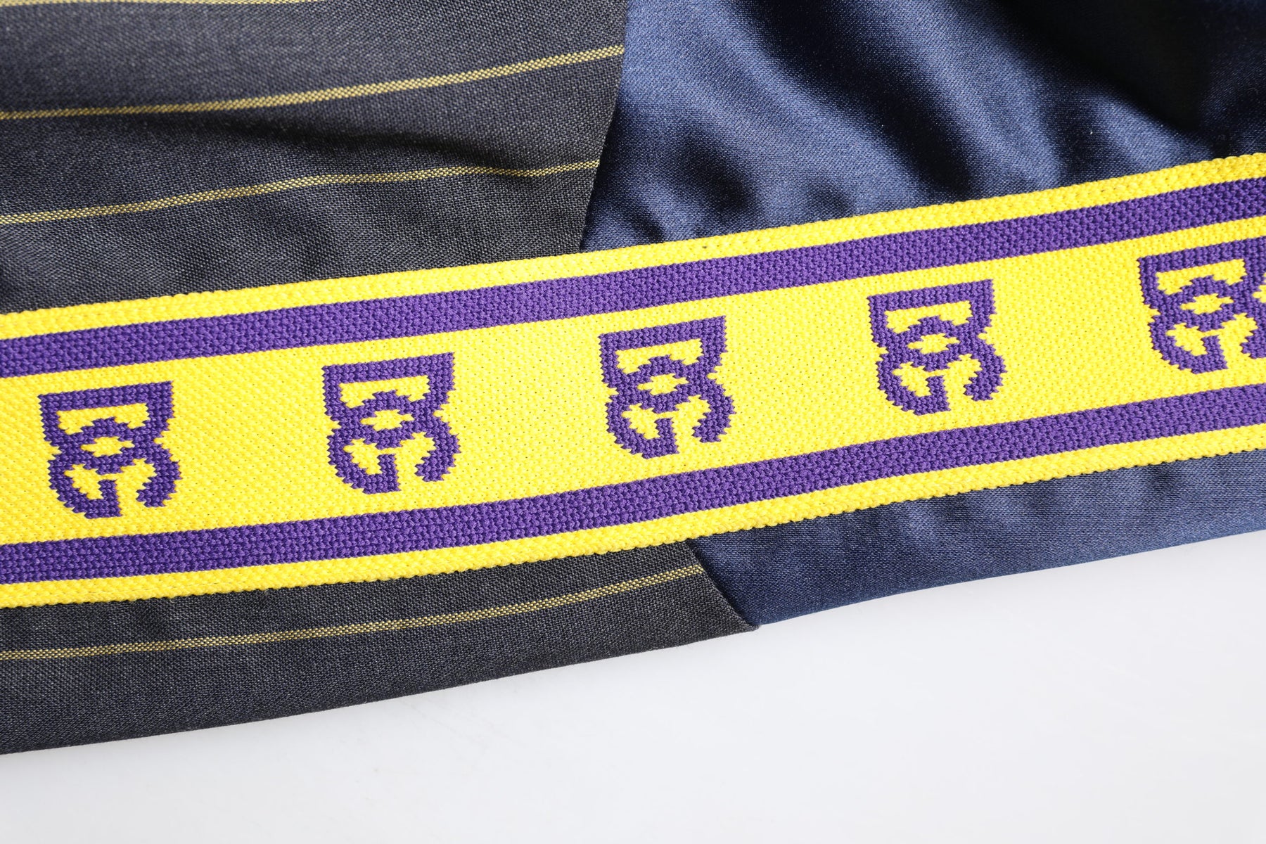 Dolce & Gabbana Black Striped Logo Full Zip Bomber Jacket | Regal Royce