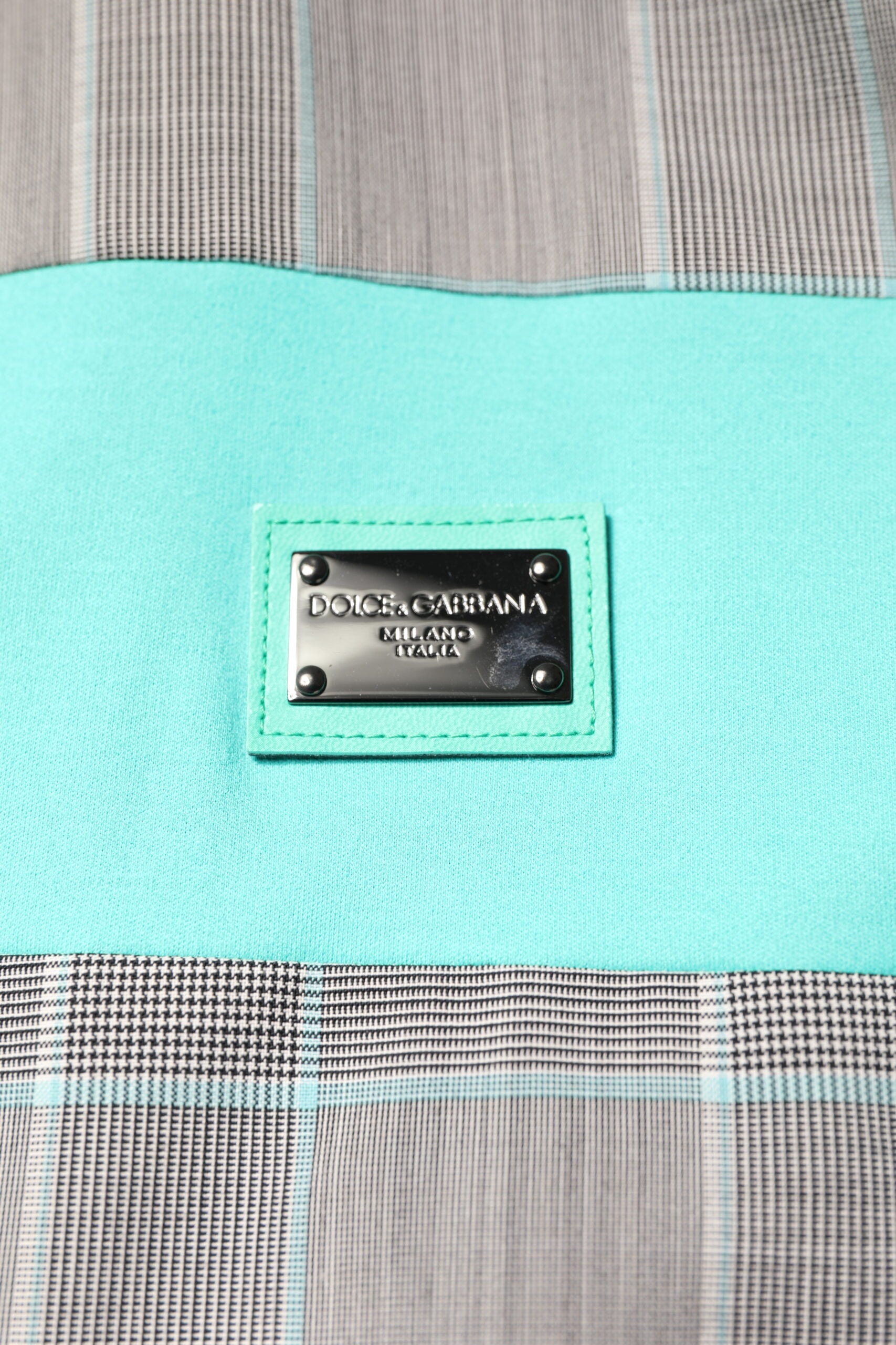 Dolce & Gabbana Multicolor Plaid Full Zip Windbreaker Jacket | Regal Royce