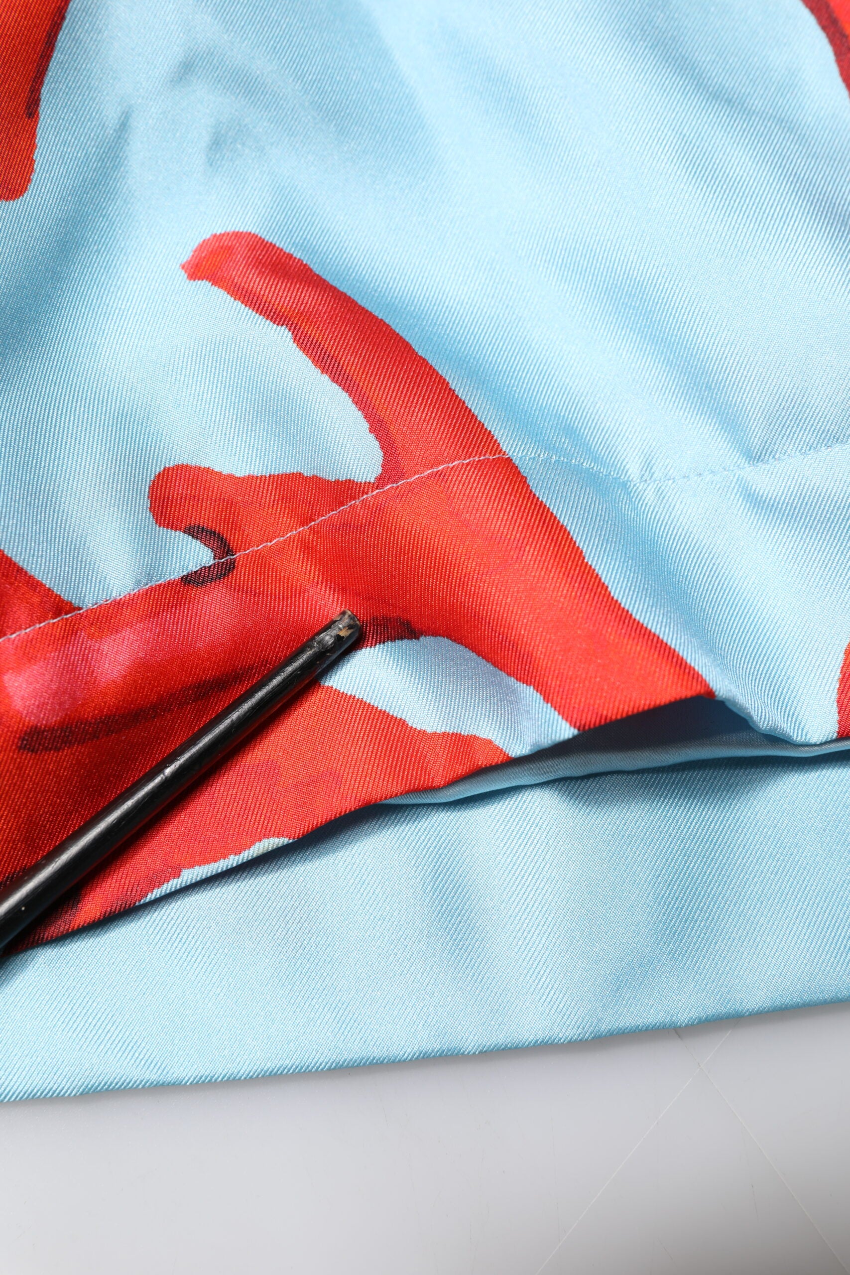 Dolce & Gabbana Blue Red Coral Print Wrap Robe Coat Jacket | Regal Royce